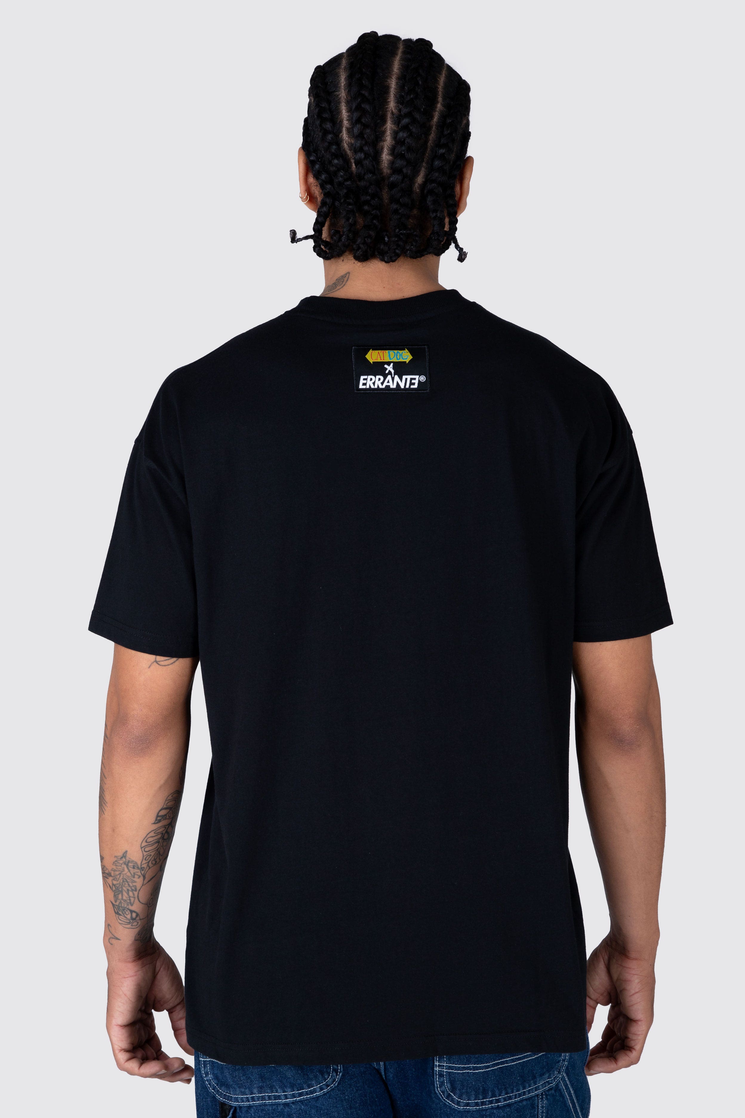 Polera M/C Catdog Hallo Negro ERRANTE