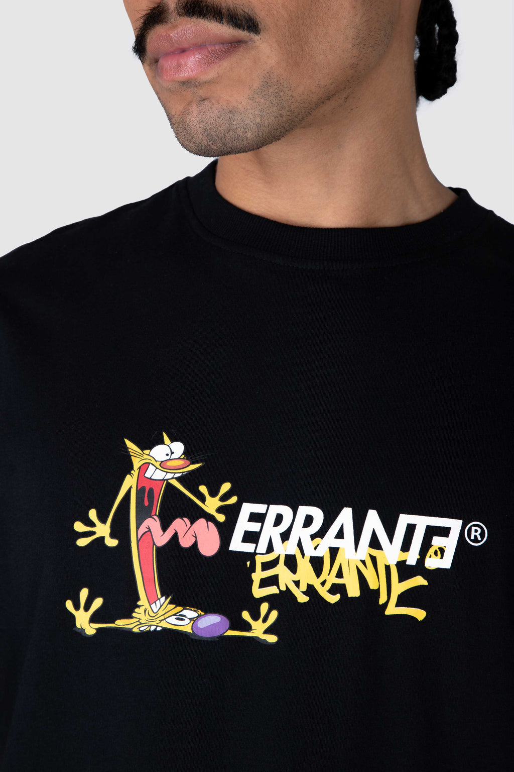 Polera M/C Catdog Hallo Negro ERRANTE