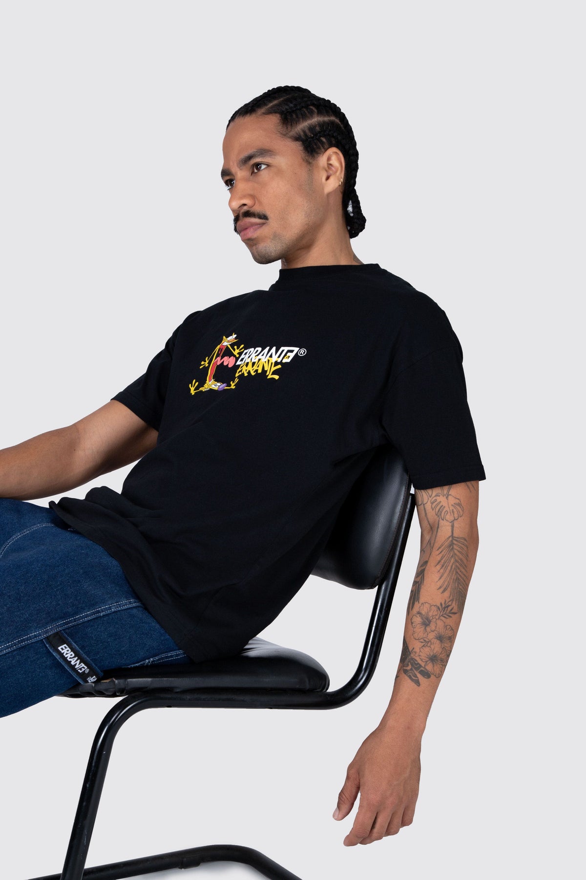 Polera M/C Catdog Hallo Negro ERRANTE