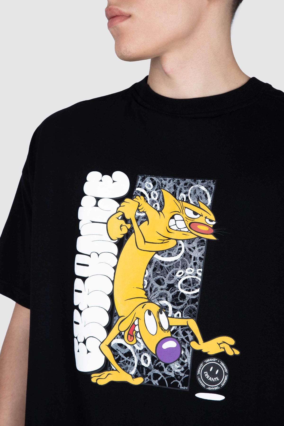 Polera M/C Catdog Opposites Negro ERRANTE