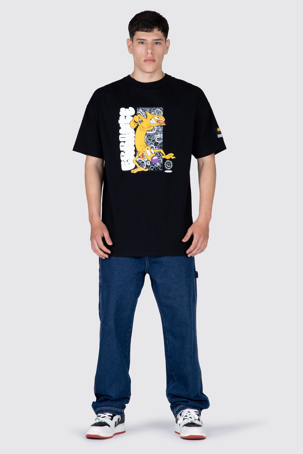 Polera M/C Catdog Opposites Negro ERRANTE