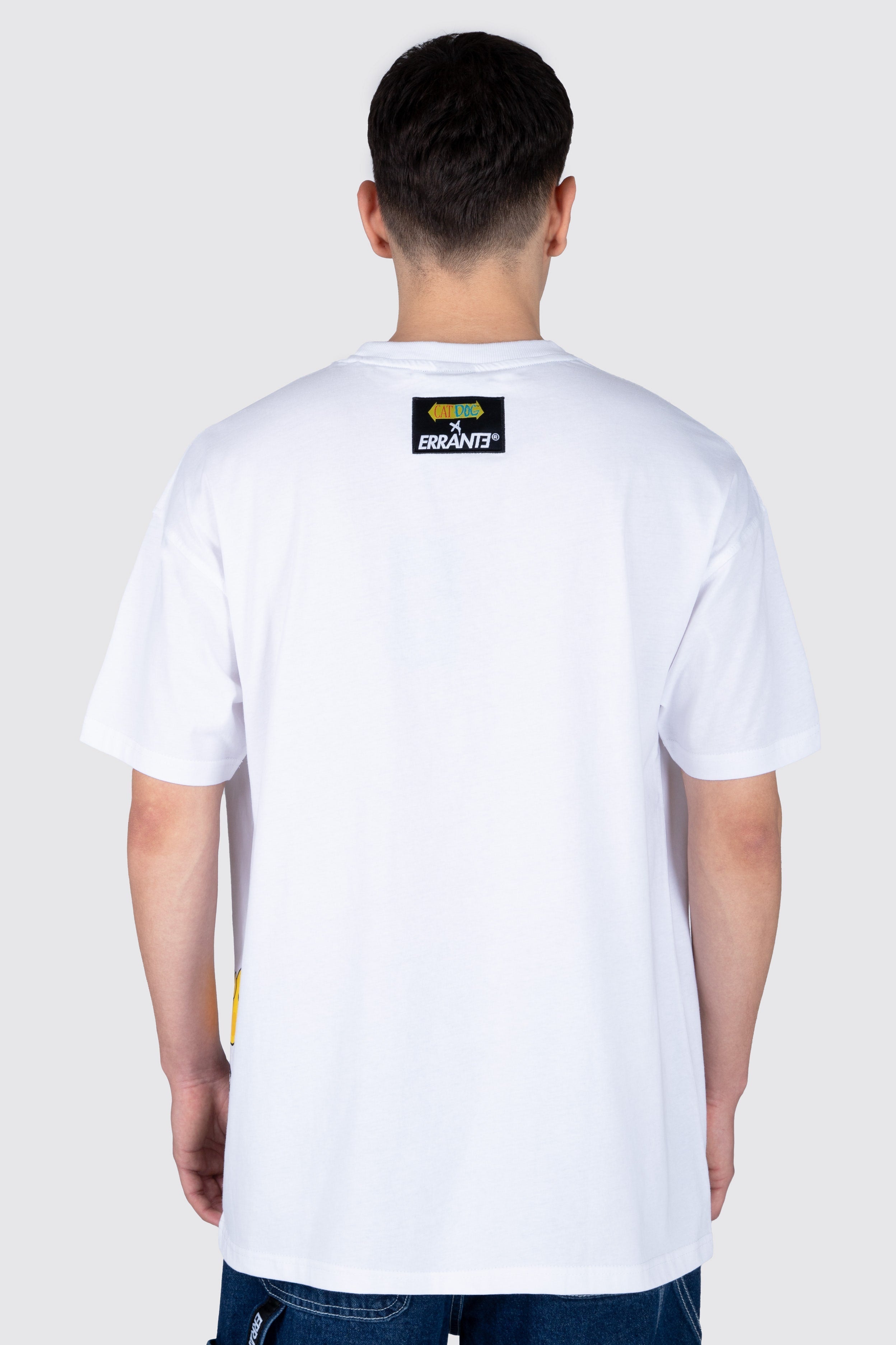 Polera M/C Catdog Siamese Blanco ERRANTE