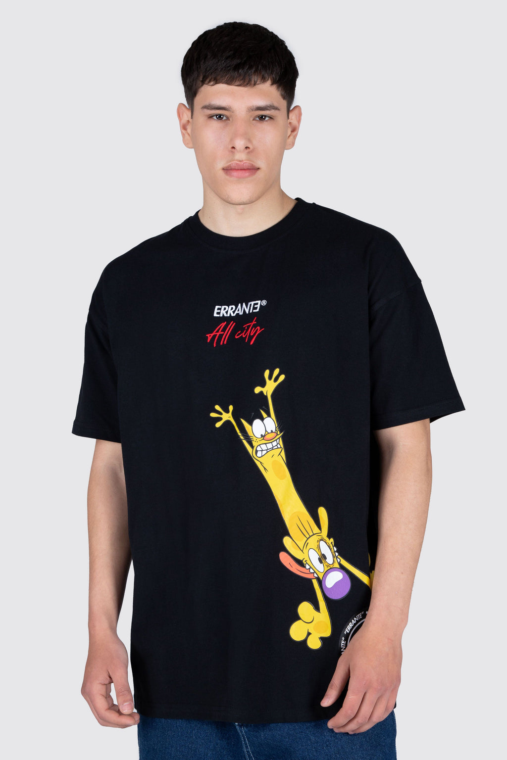 Polera M/C Catdog Siamese Negro ERRANTE