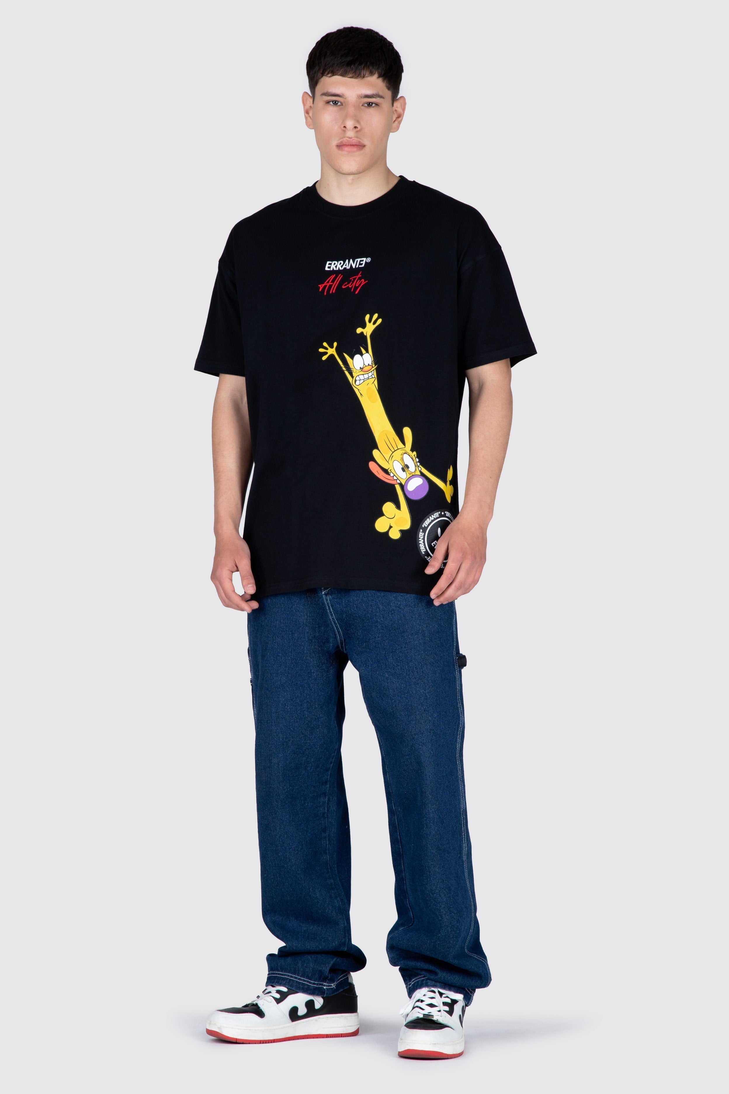 Polera M/C Catdog Siamese Negro ERRANTE