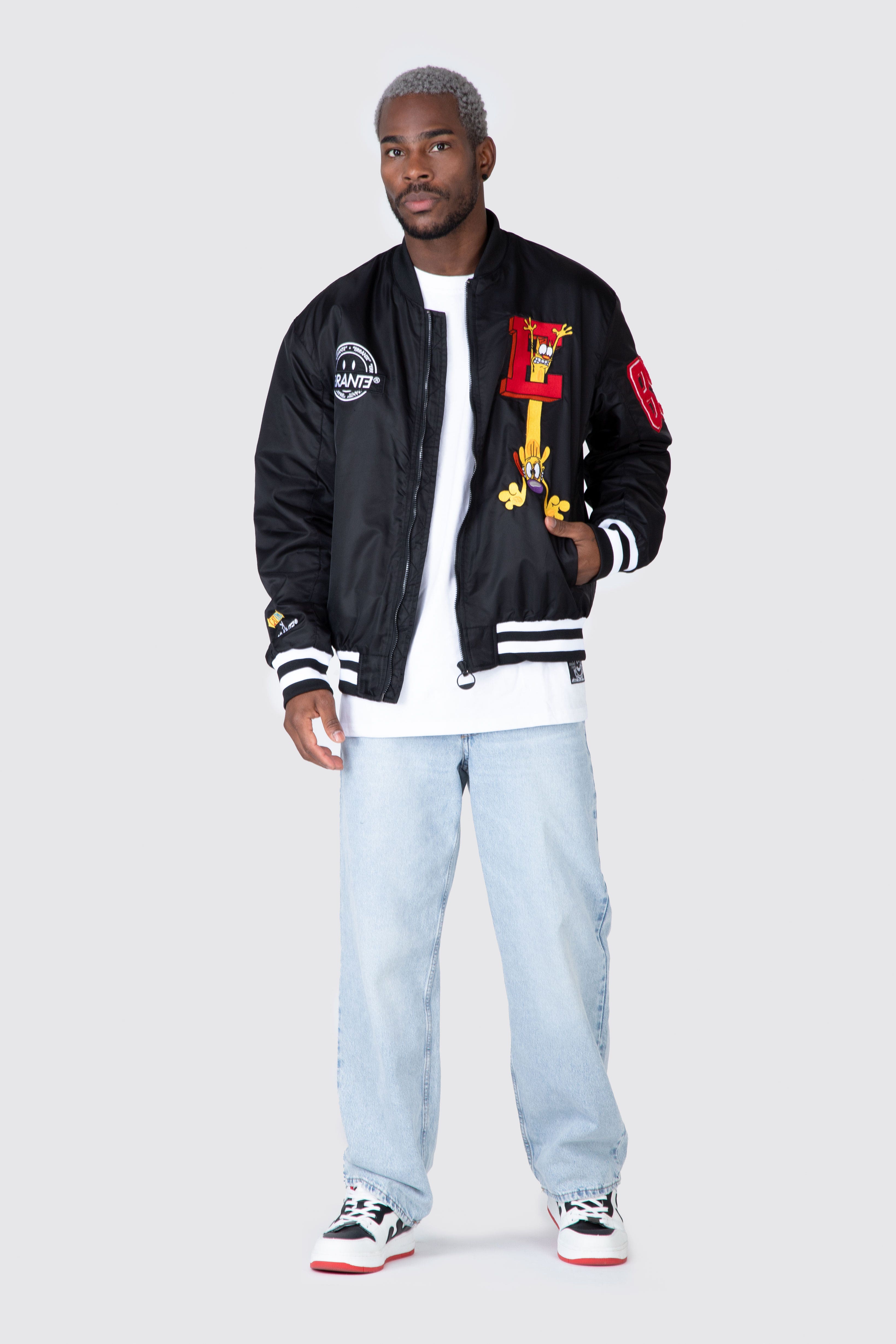 Chaqueta Catdog Bomber Siamese Negro ERRANTE