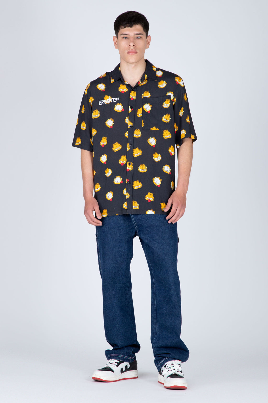 Camisa M/C Garfield For Real Negro ERRANTE