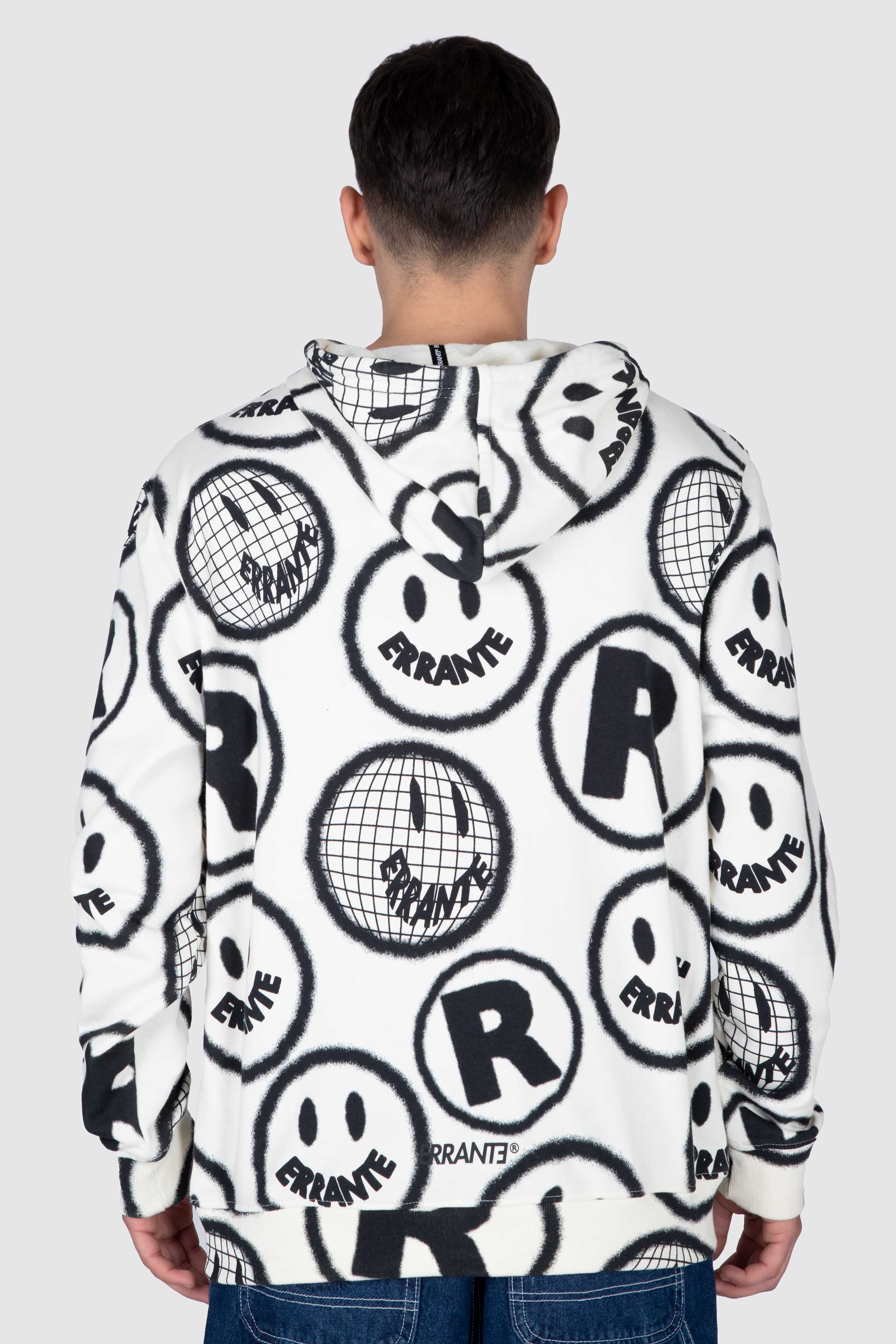 Poleron Hood Happy Soul Blanco ERRANTE
