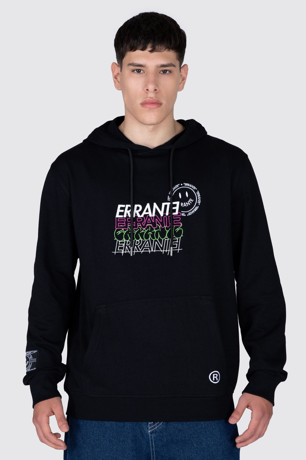 Poleron Hood Off Status Negro ERRANTE