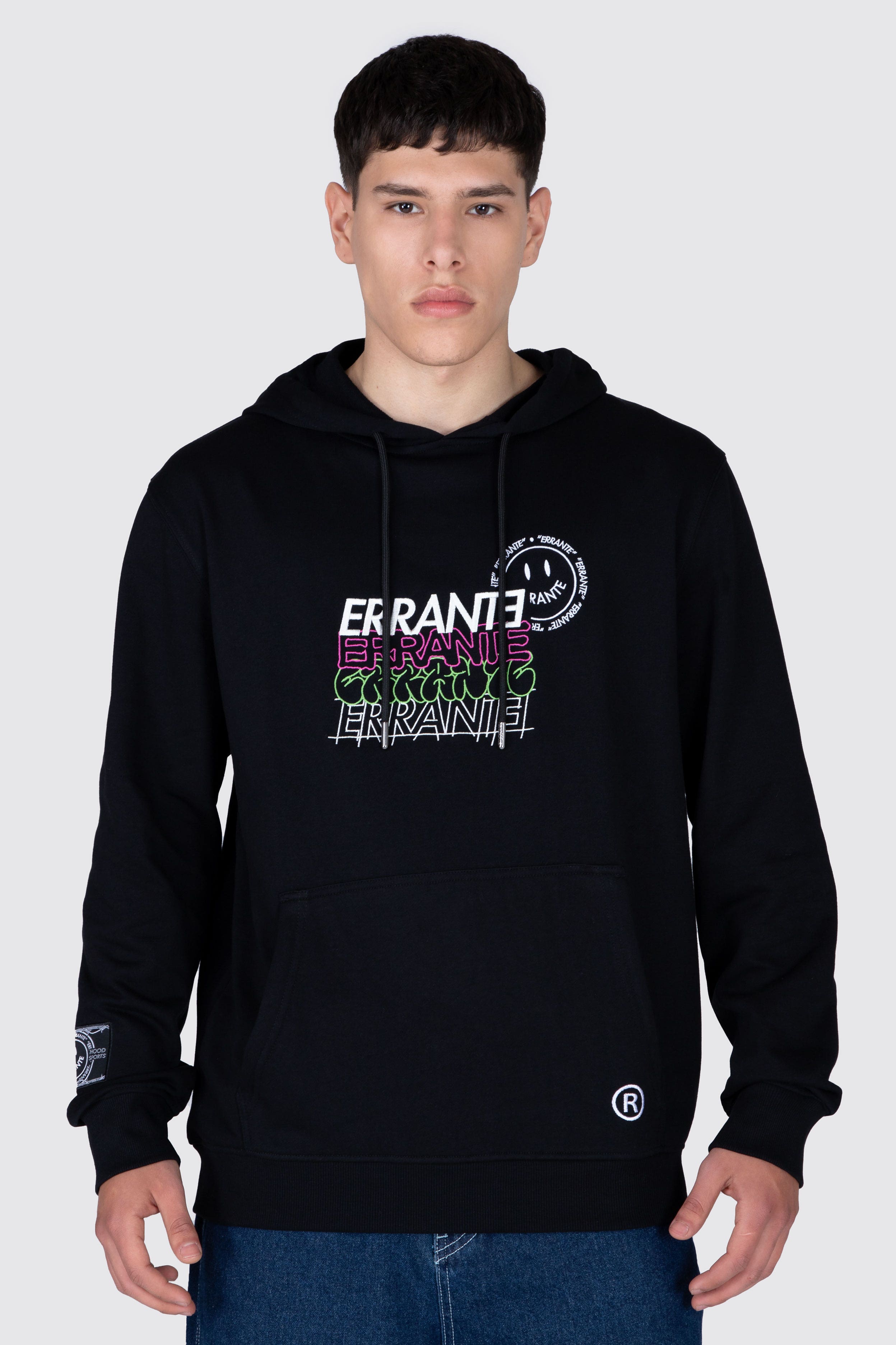 Poleron Hood Off Status Negro ERRANTE