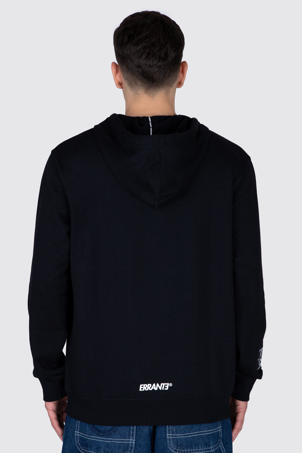 Poleron Hood Off Status Negro ERRANTE
