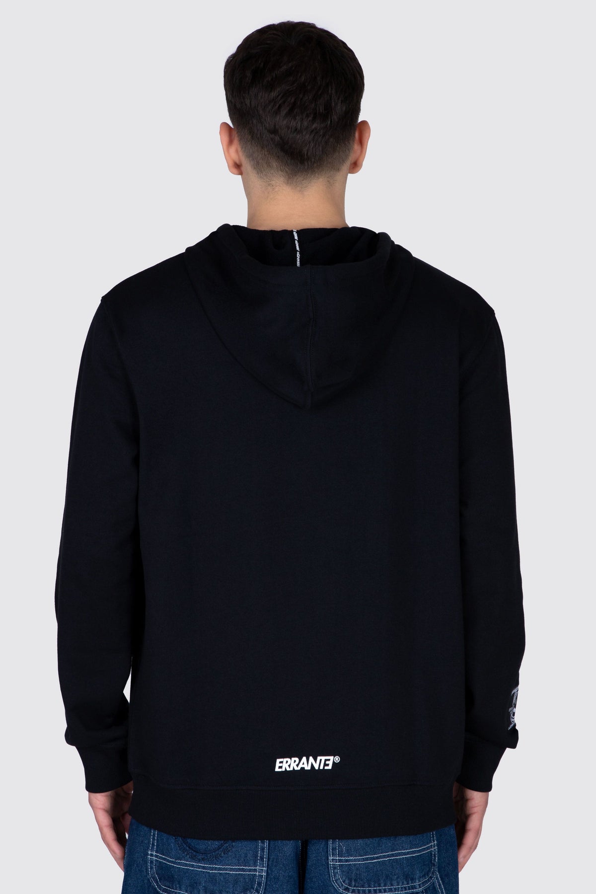 Poleron Hood Off Status Negro ERRANTE