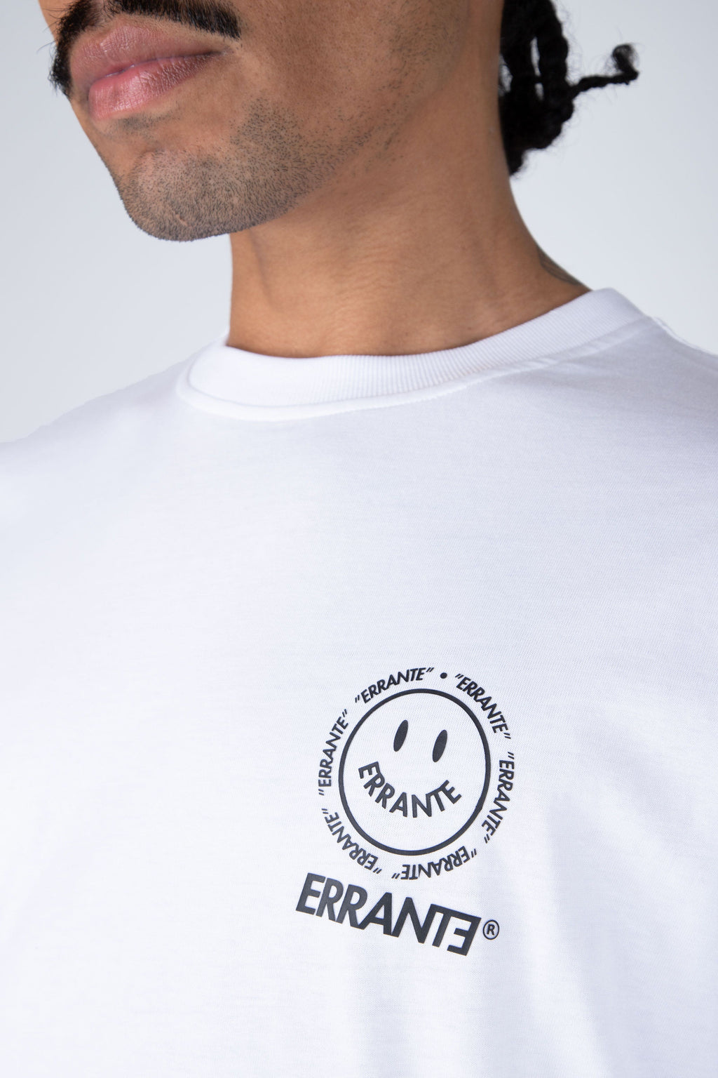 Polera M/C Happy Face Blanco ERRANTE