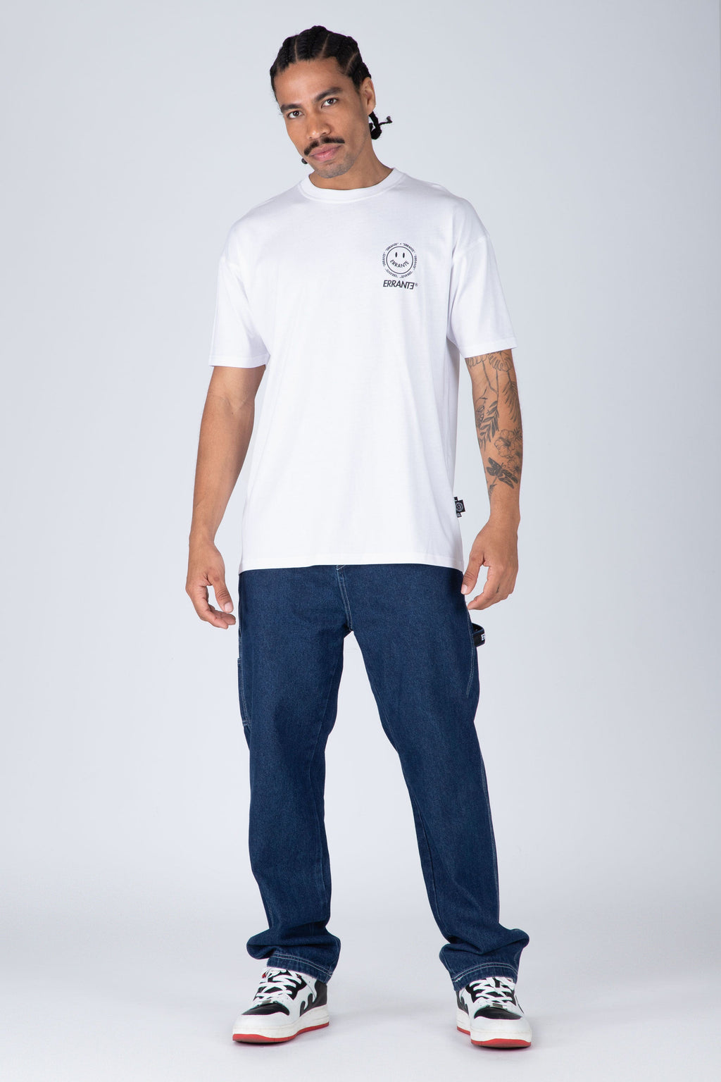 Polera M/C Happy Face Blanco ERRANTE