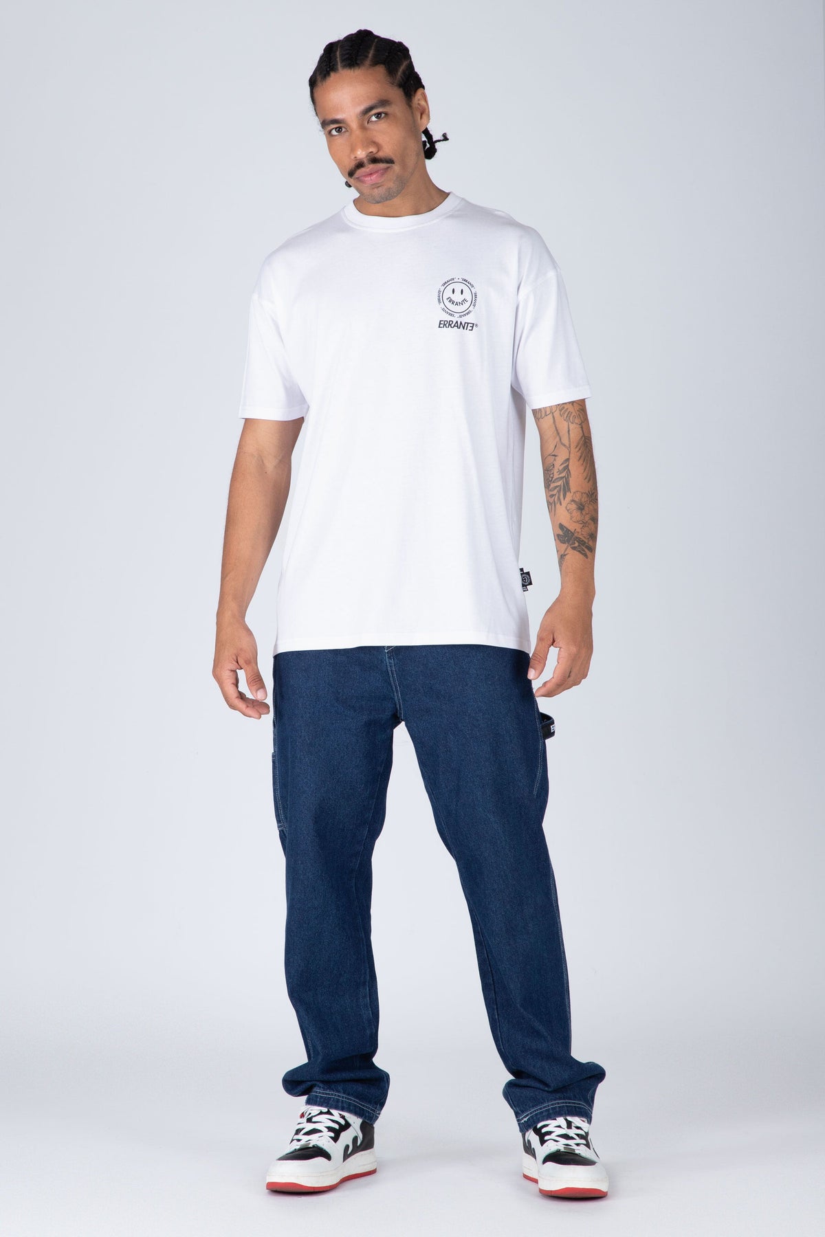 Polera M/C Happy Face Blanco ERRANTE