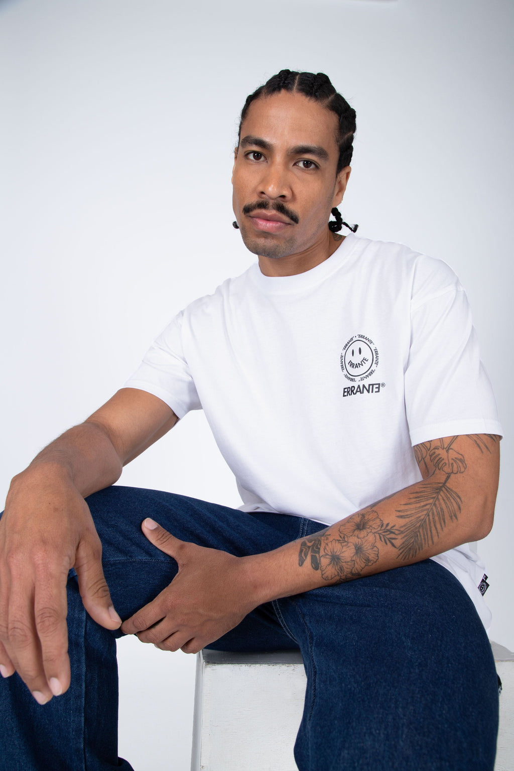 Polera M/C Happy Face Blanco ERRANTE