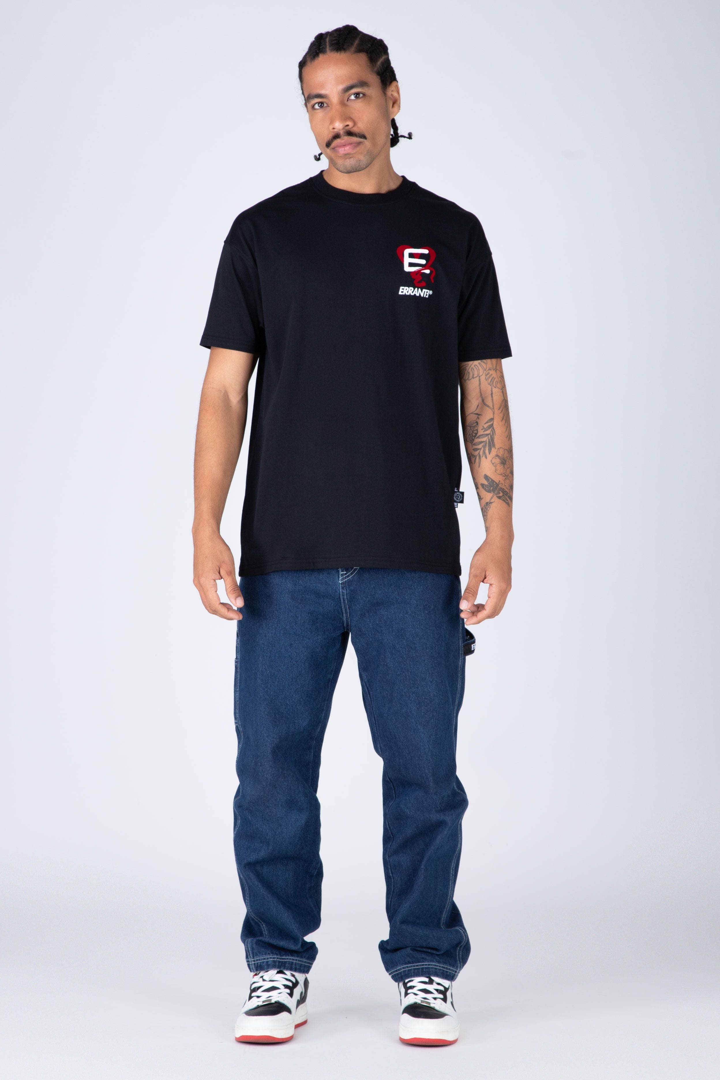 Polera M/C Sweetheart Negro ERRANTE
