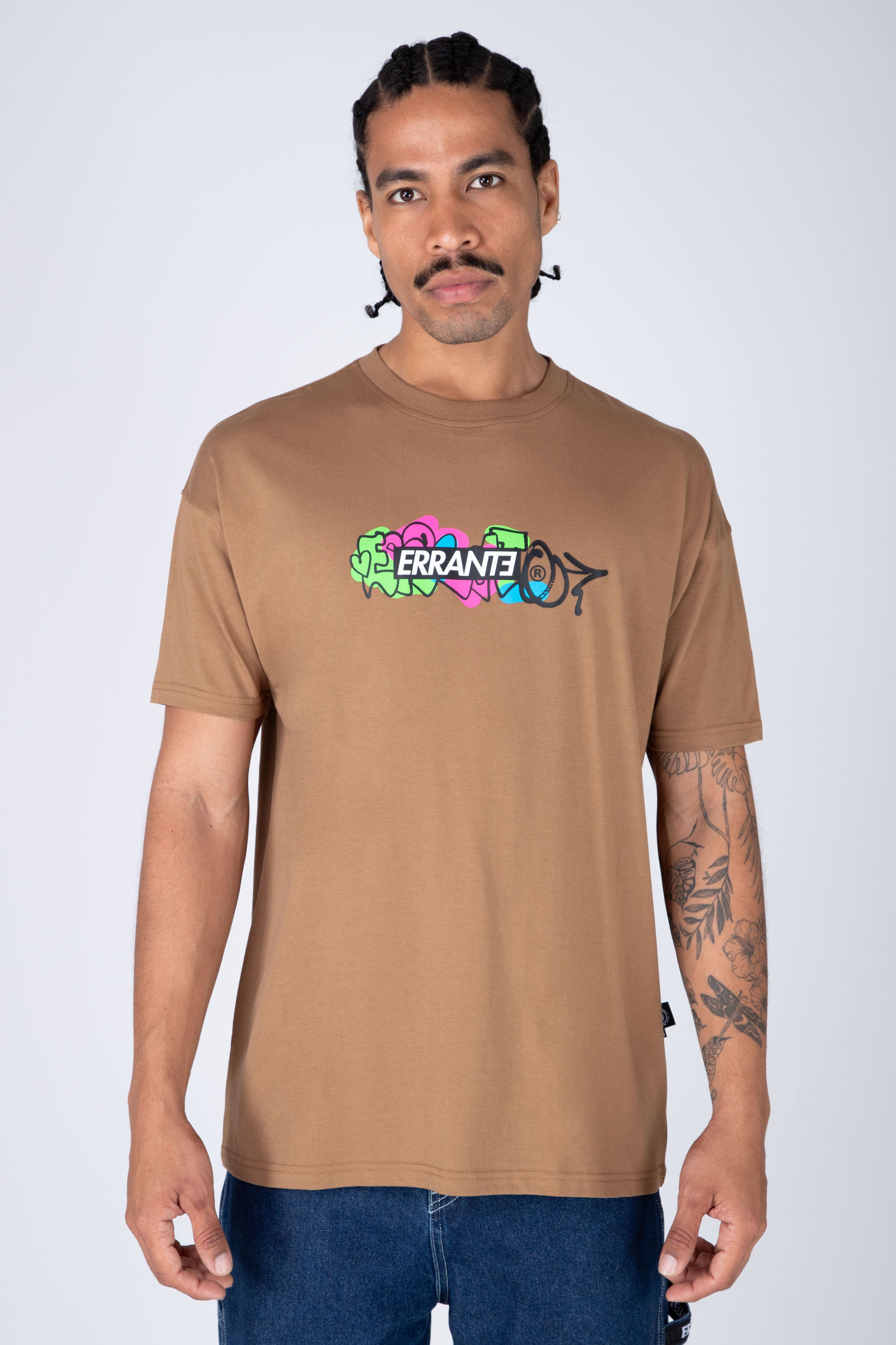 Polera M/C Dooble Box Café ERRANTE