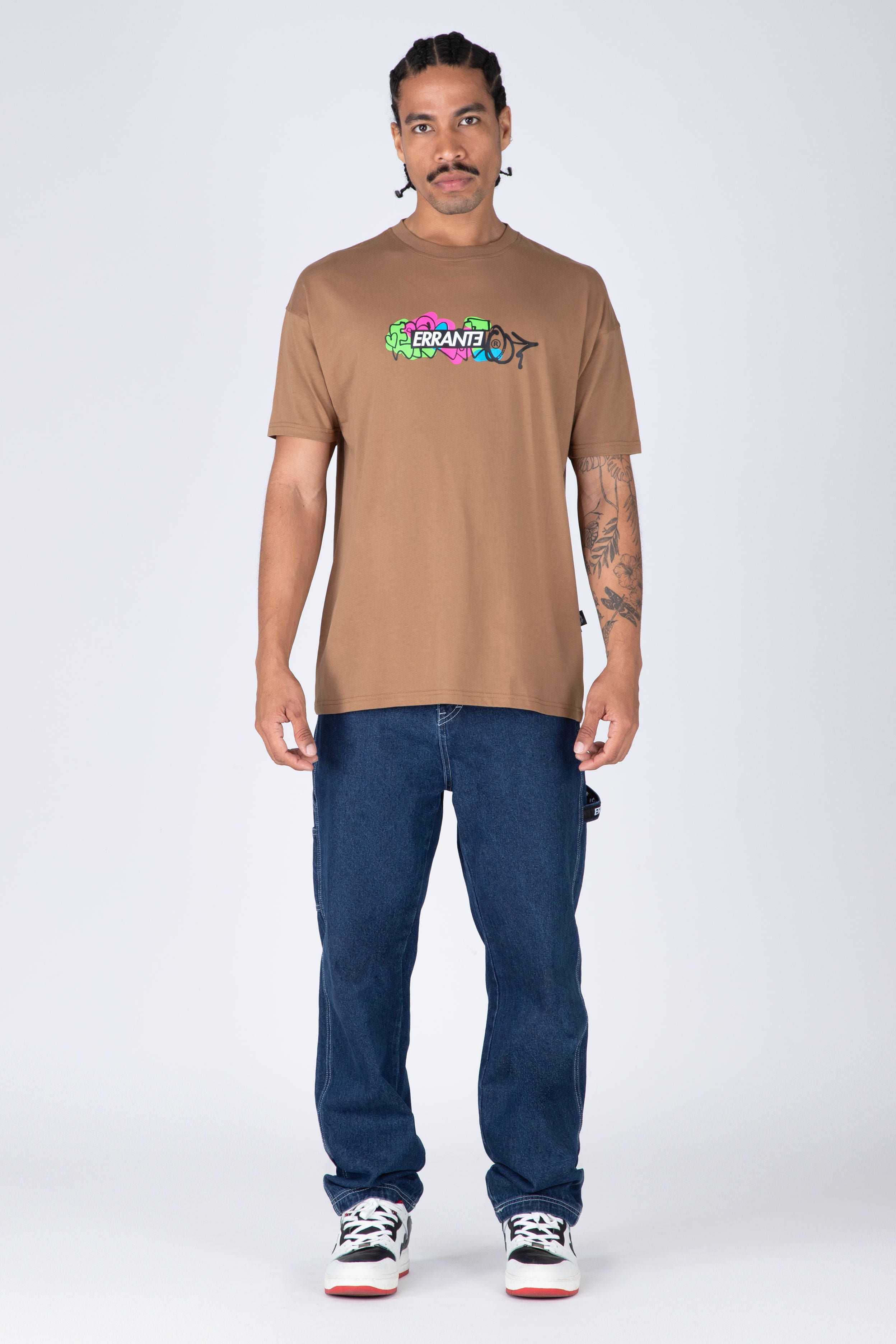 Polera M/C Dooble Box Café ERRANTE