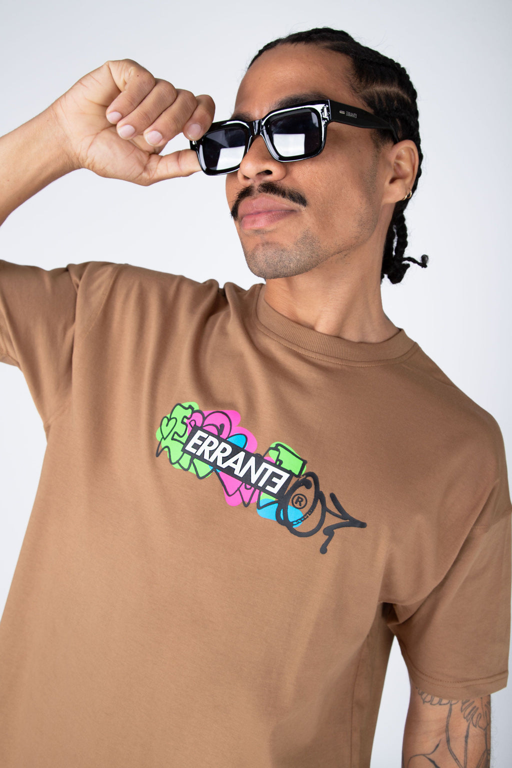 Polera M/C Dooble Box Café ERRANTE