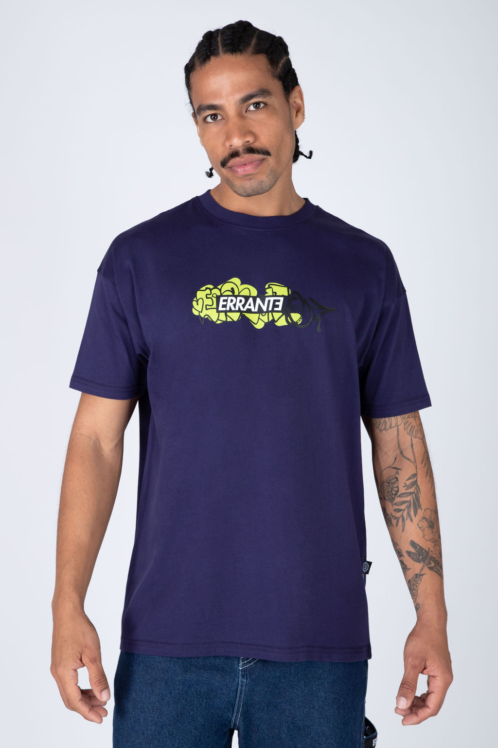 Polera M/C Dooble Box Morado ERRANTE