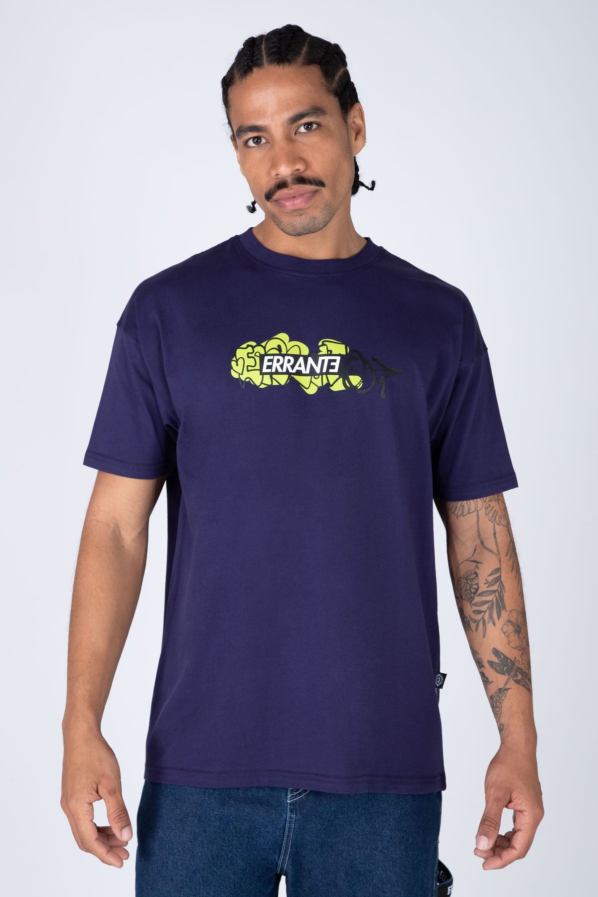 Polera M/C Dooble Box Morado ERRANTE