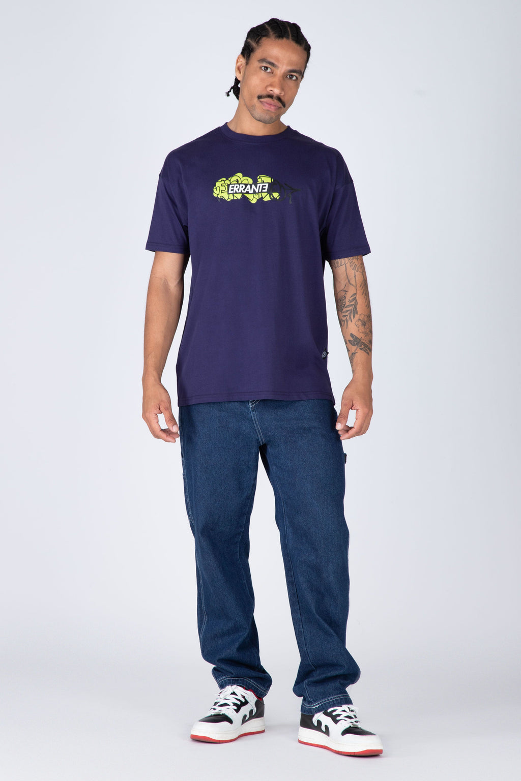 Polera M/C Dooble Box Morado ERRANTE