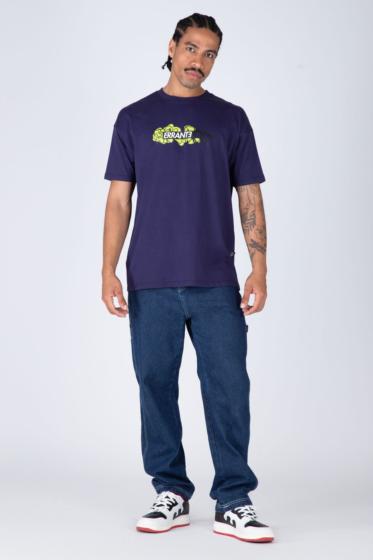 Polera M/C Dooble Box Morado ERRANTE