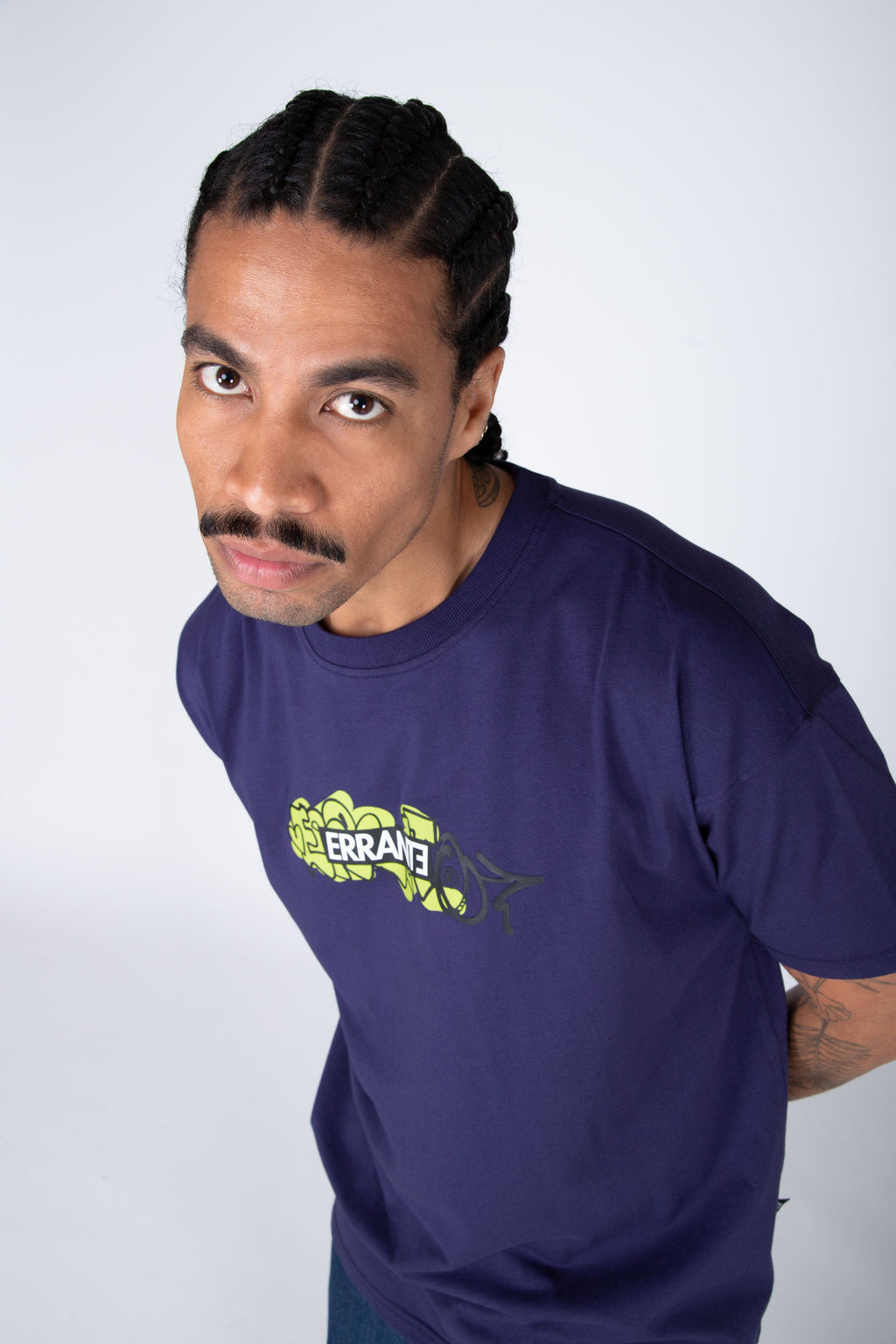 Polera M/C Dooble Box Morado ERRANTE