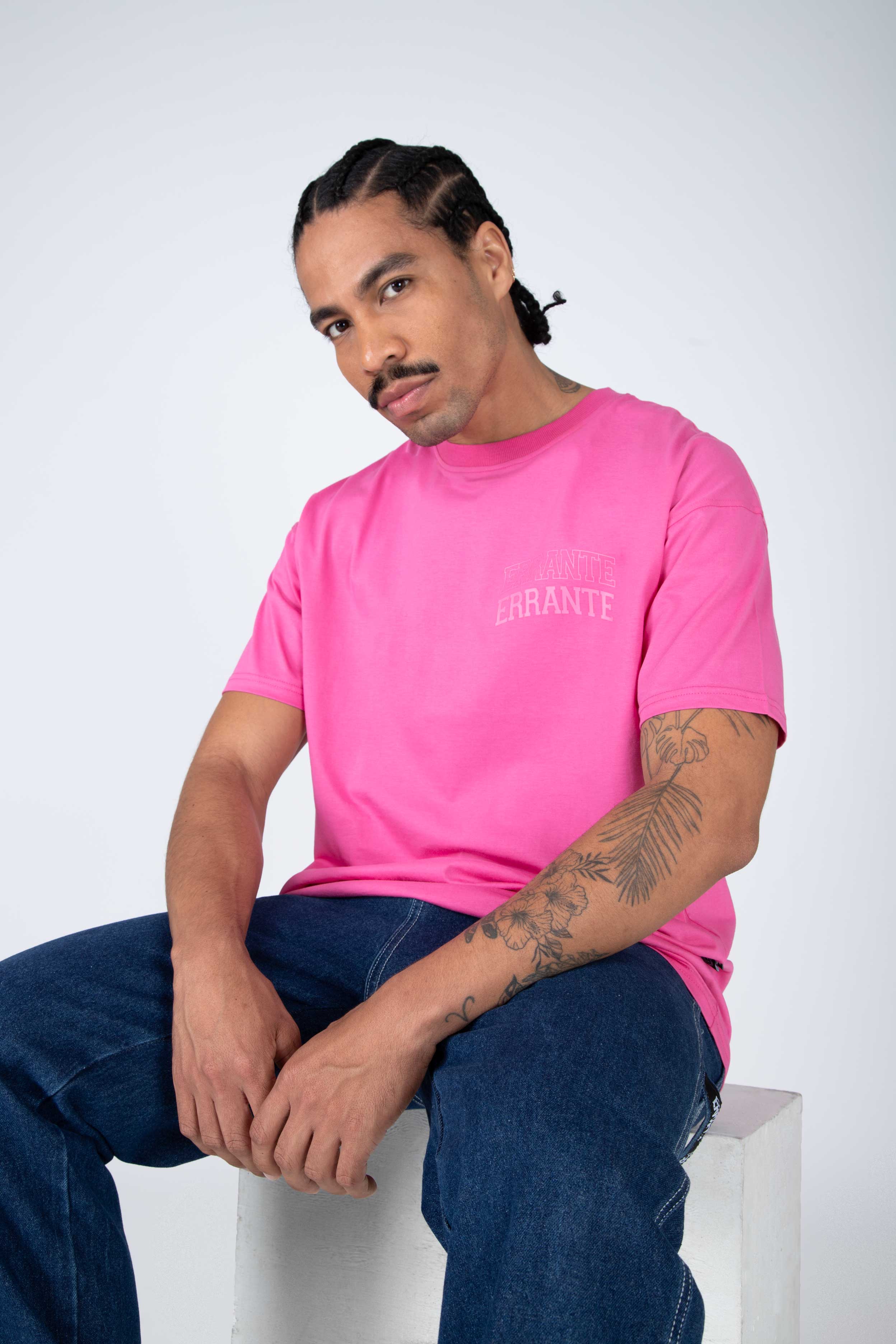 Polera M/C Plate Rosado ERRANTE