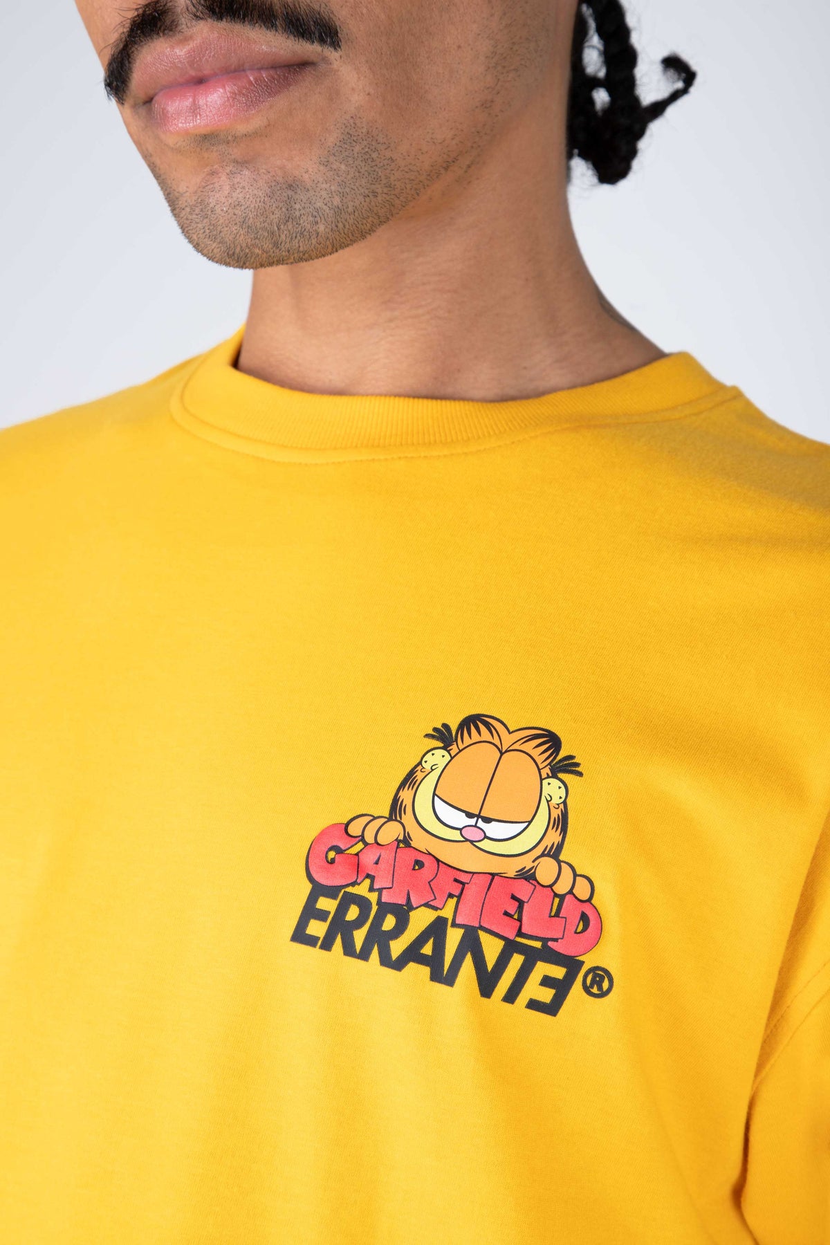 Polera M/C Garfield Are You Sure? Amarillo ERRANTE