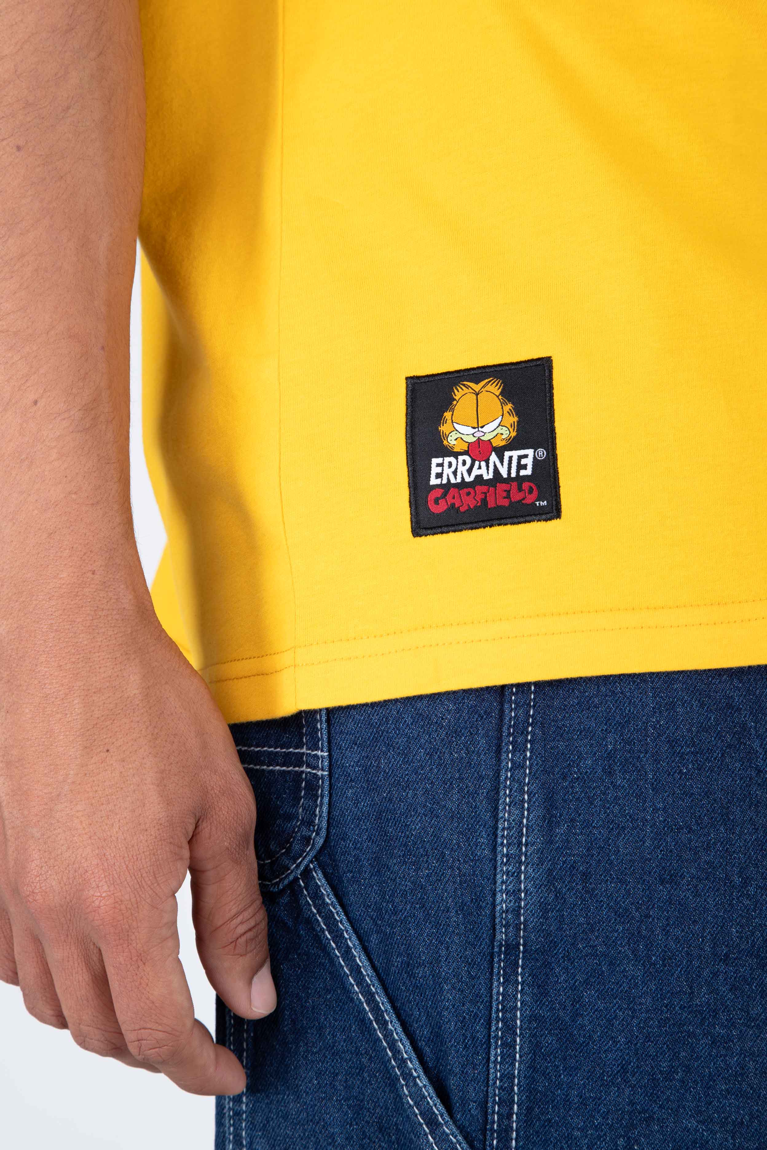 Polera M/C Garfield Are You Sure? Amarillo ERRANTE