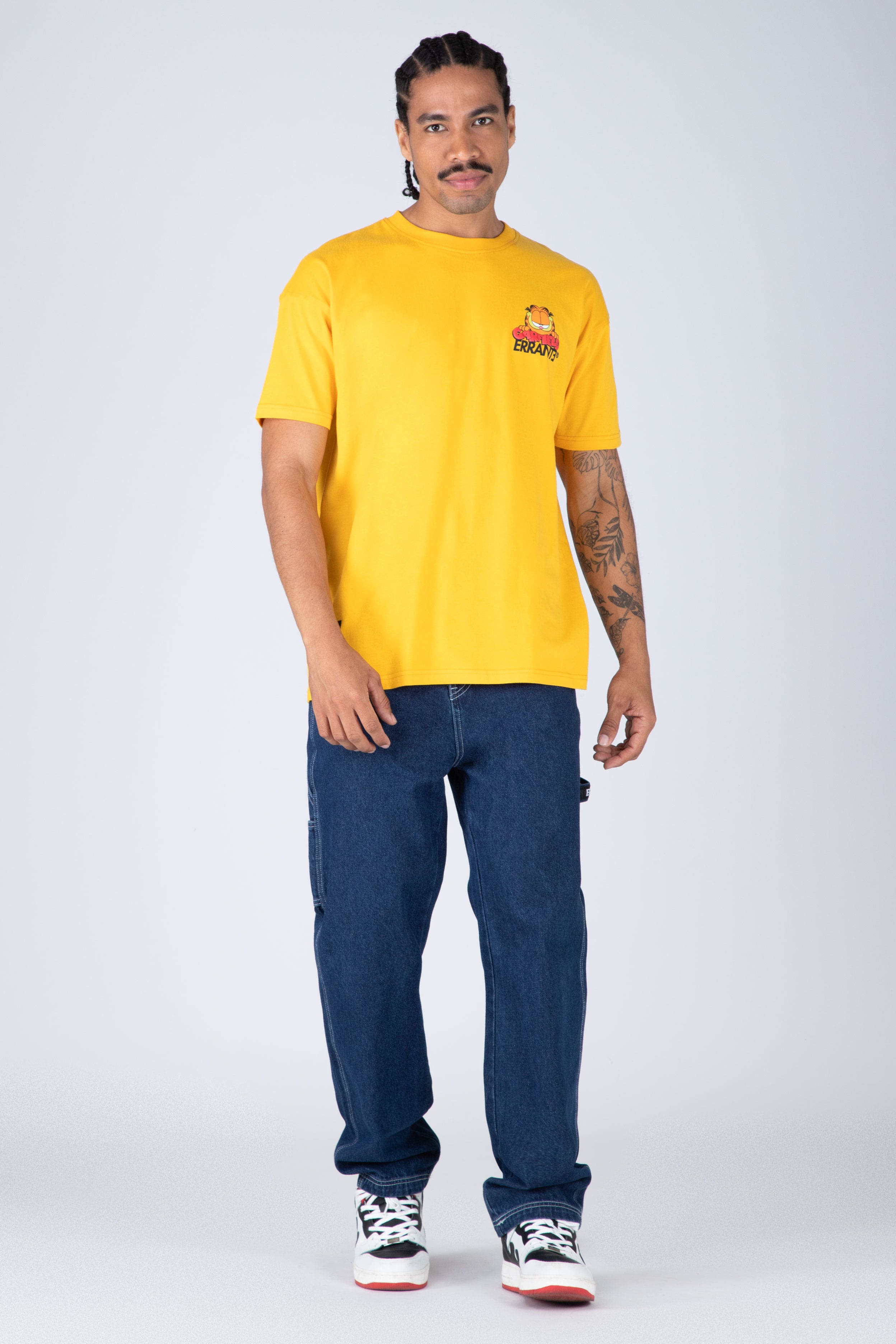 Polera M/C Garfield Are You Sure? Amarillo ERRANTE
