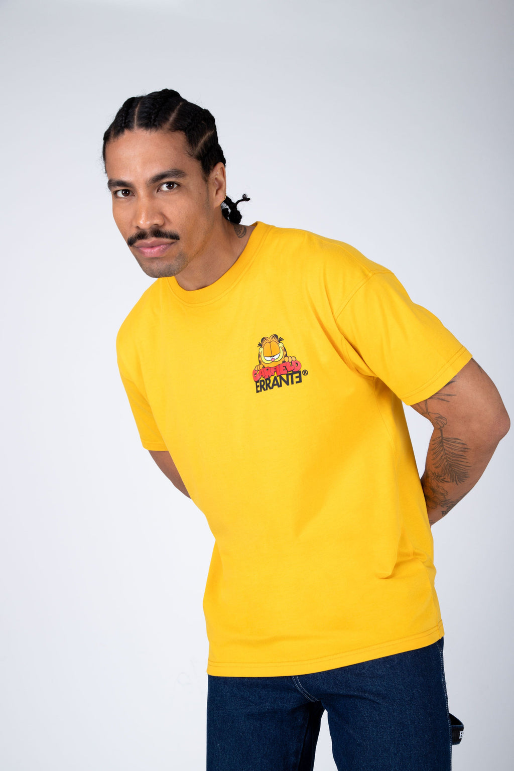 Polera M/C Garfield Are You Sure? Amarillo ERRANTE