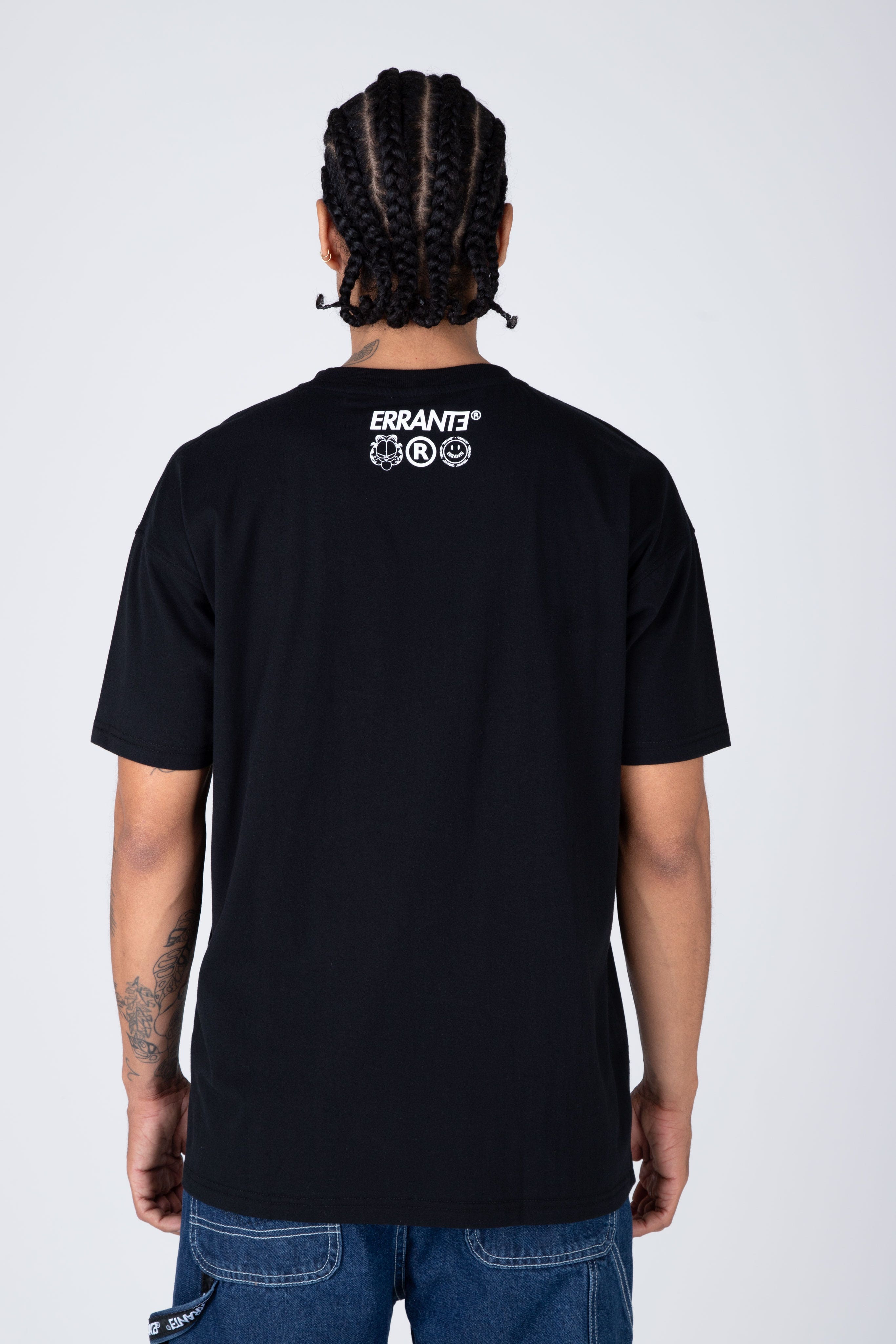 Polera M/C Garfield Are You Sure? Negro ERRANTE