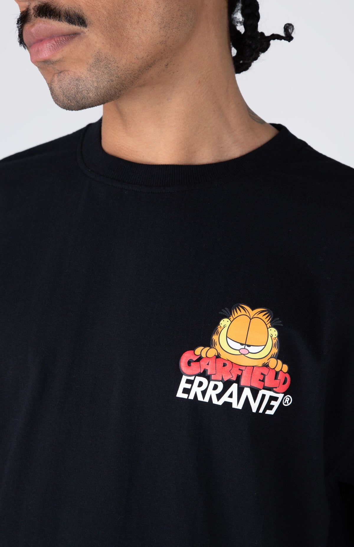 Polera M/C Garfield Are You Sure? Negro ERRANTE