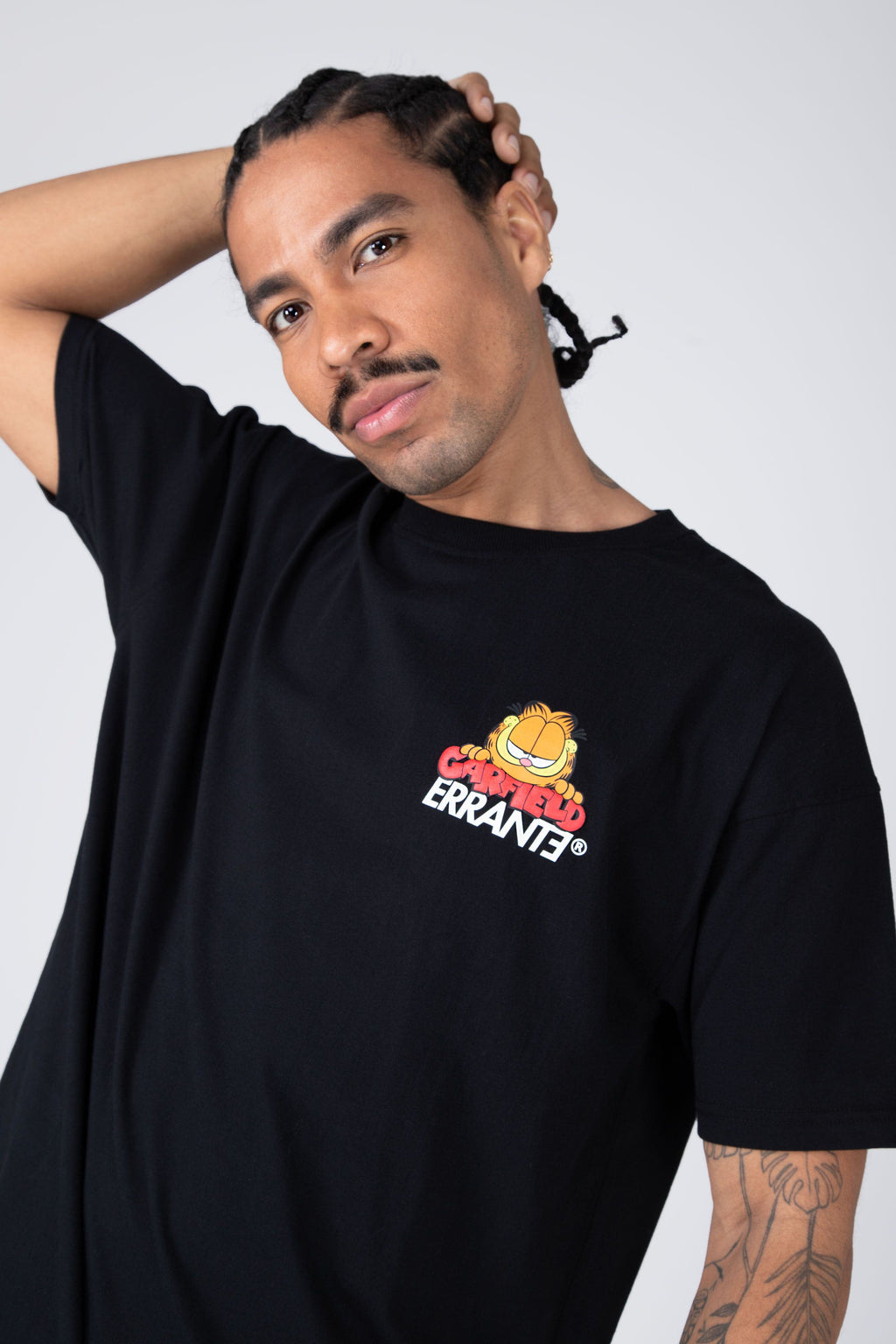 Polera M/C Garfield Are You Sure? Negro ERRANTE