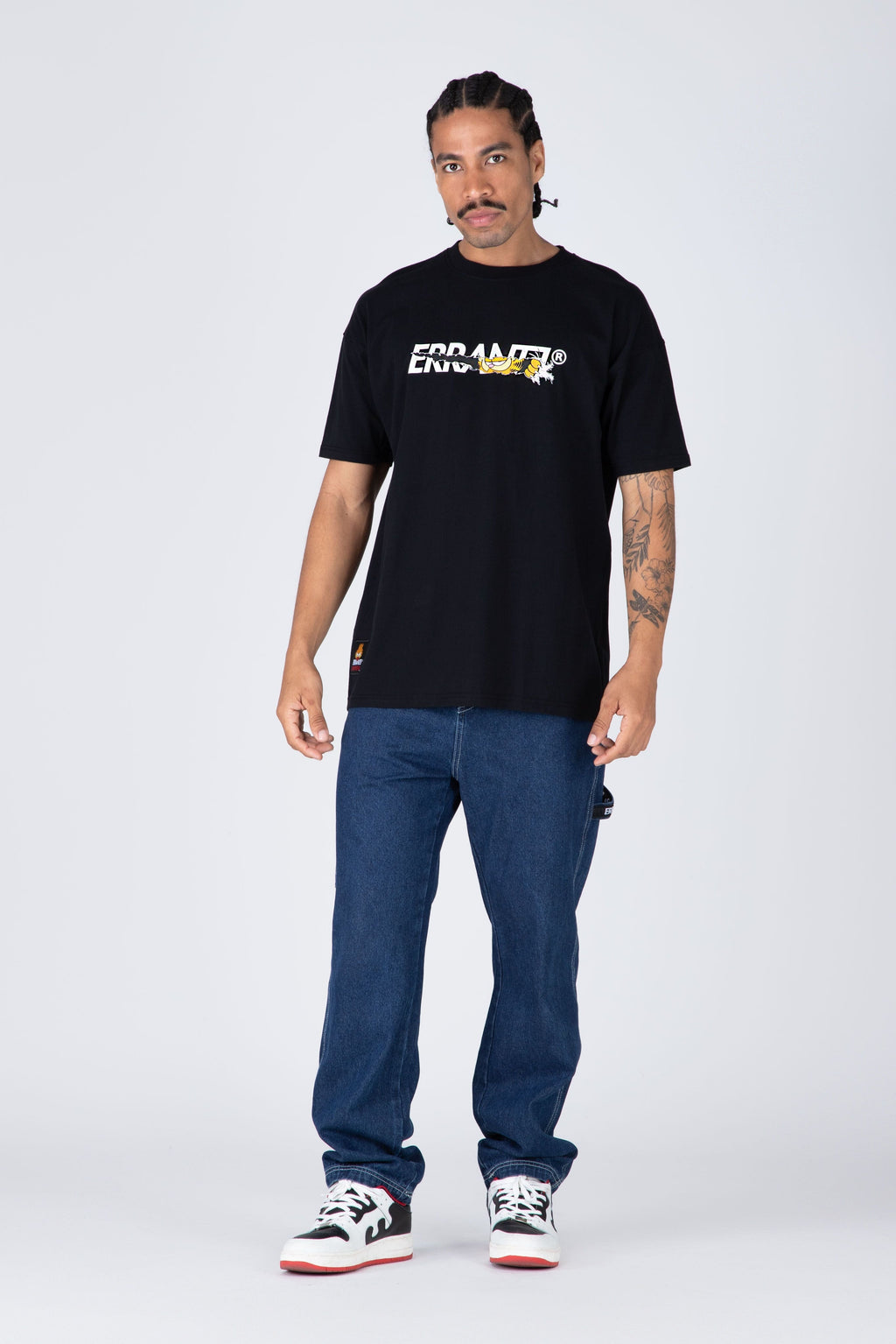 Polera M/C Garfield Breaking Rules Negro ERRANTE