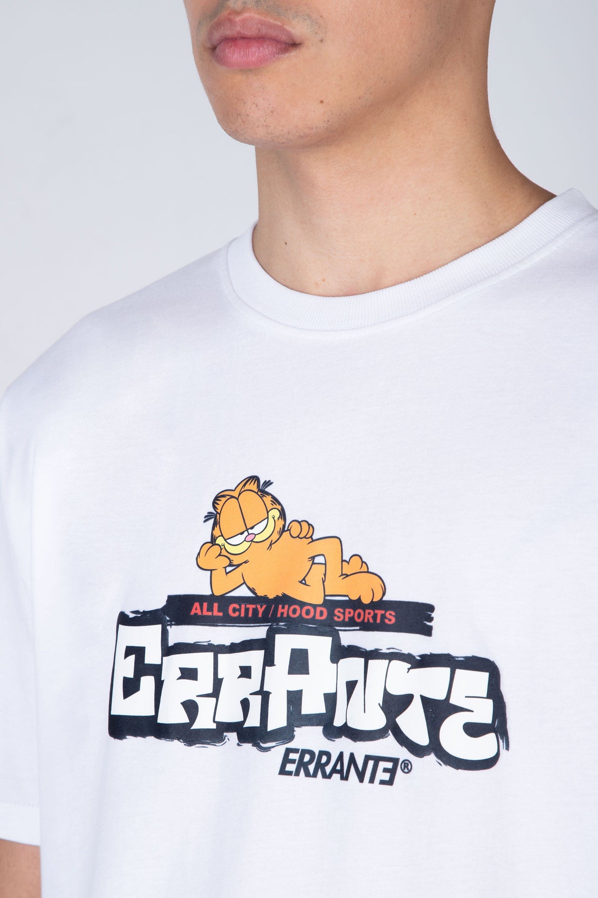Polera M/C Garfield Cat World Blanco ERRANTE