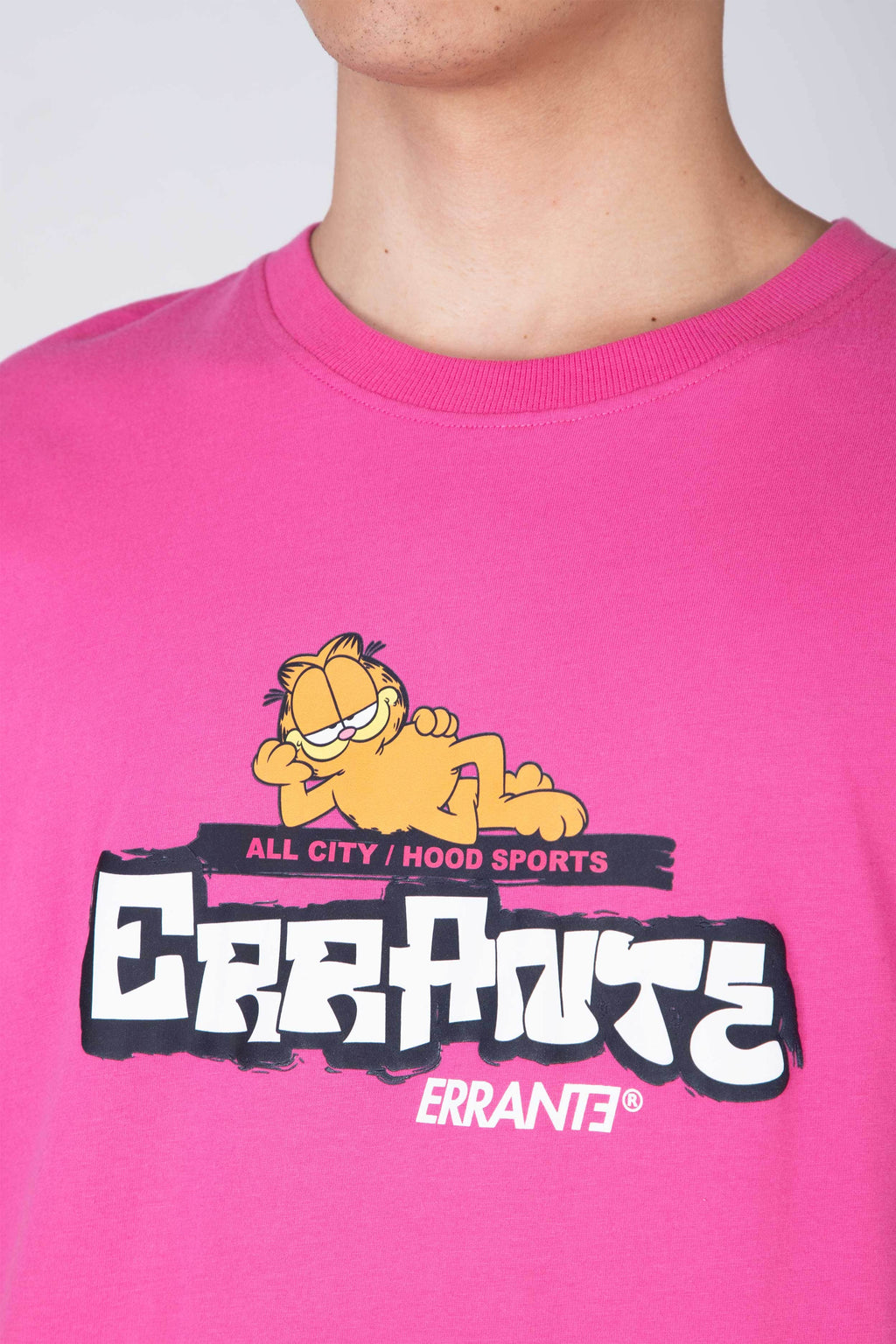 Polera M/C Garfield Cat World Rosado ERRANTE