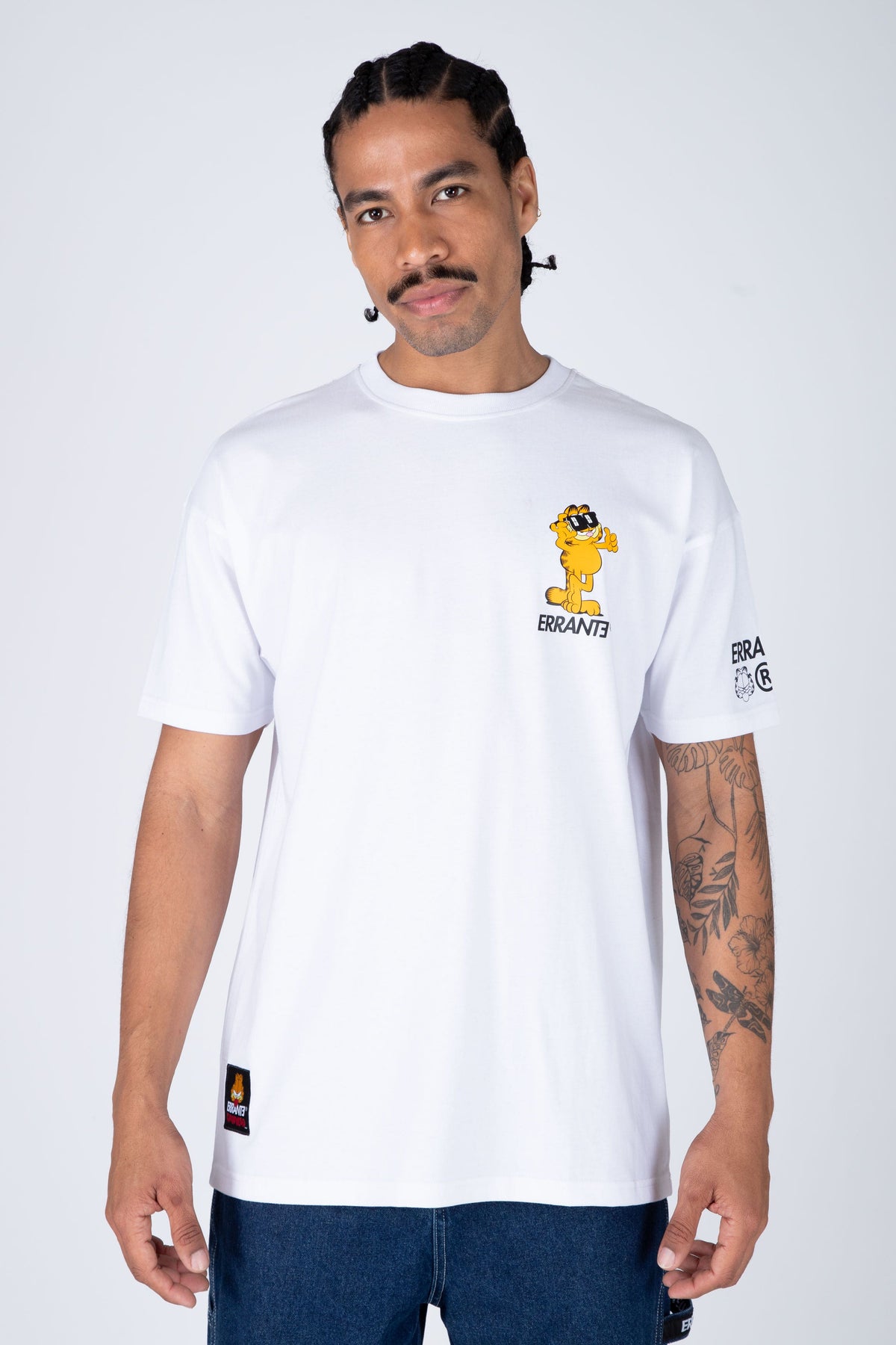 Polera M/C Garfield Cool Cat Blanco ERRANTE