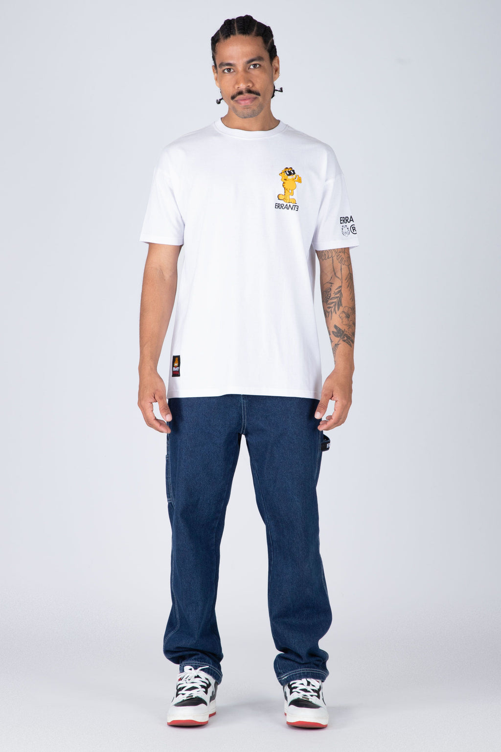 Polera M/C Garfield Cool Cat Blanco ERRANTE