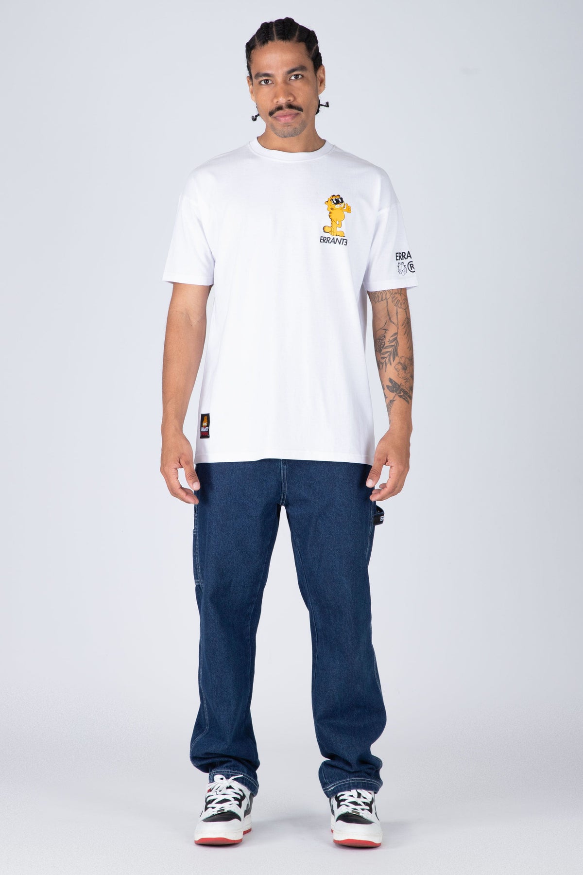 Polera M/C Garfield Cool Cat Blanco ERRANTE