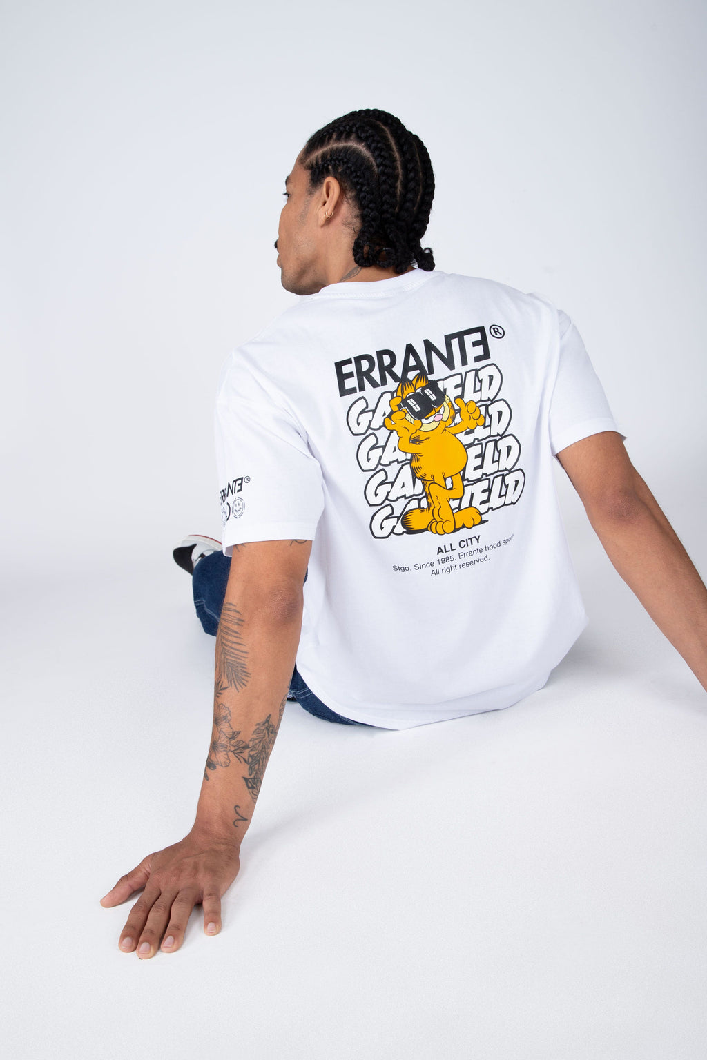 Polera M/C Garfield Cool Cat Blanco ERRANTE