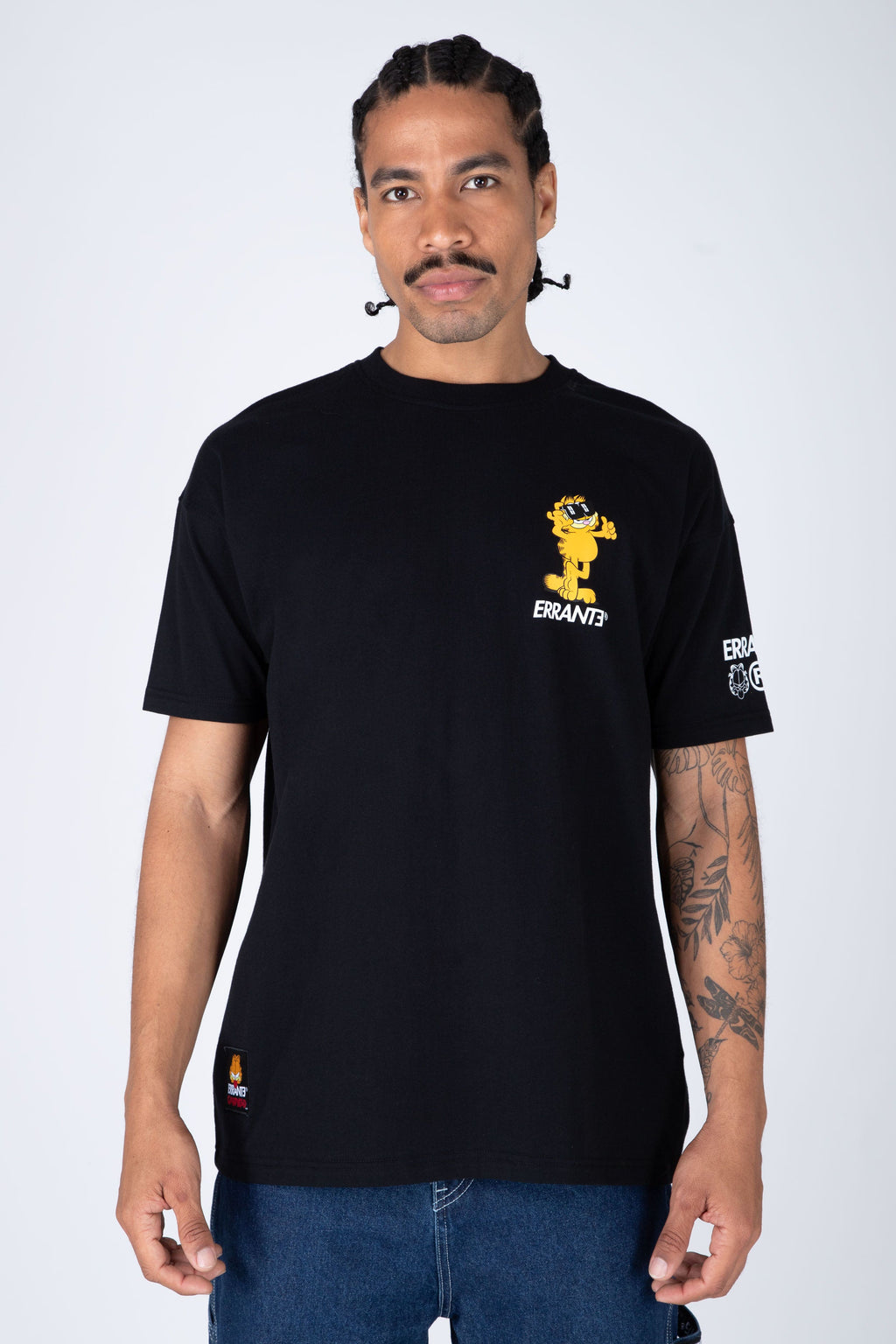 Polera M/C Garfield Cool Cat Negro ERRANTE