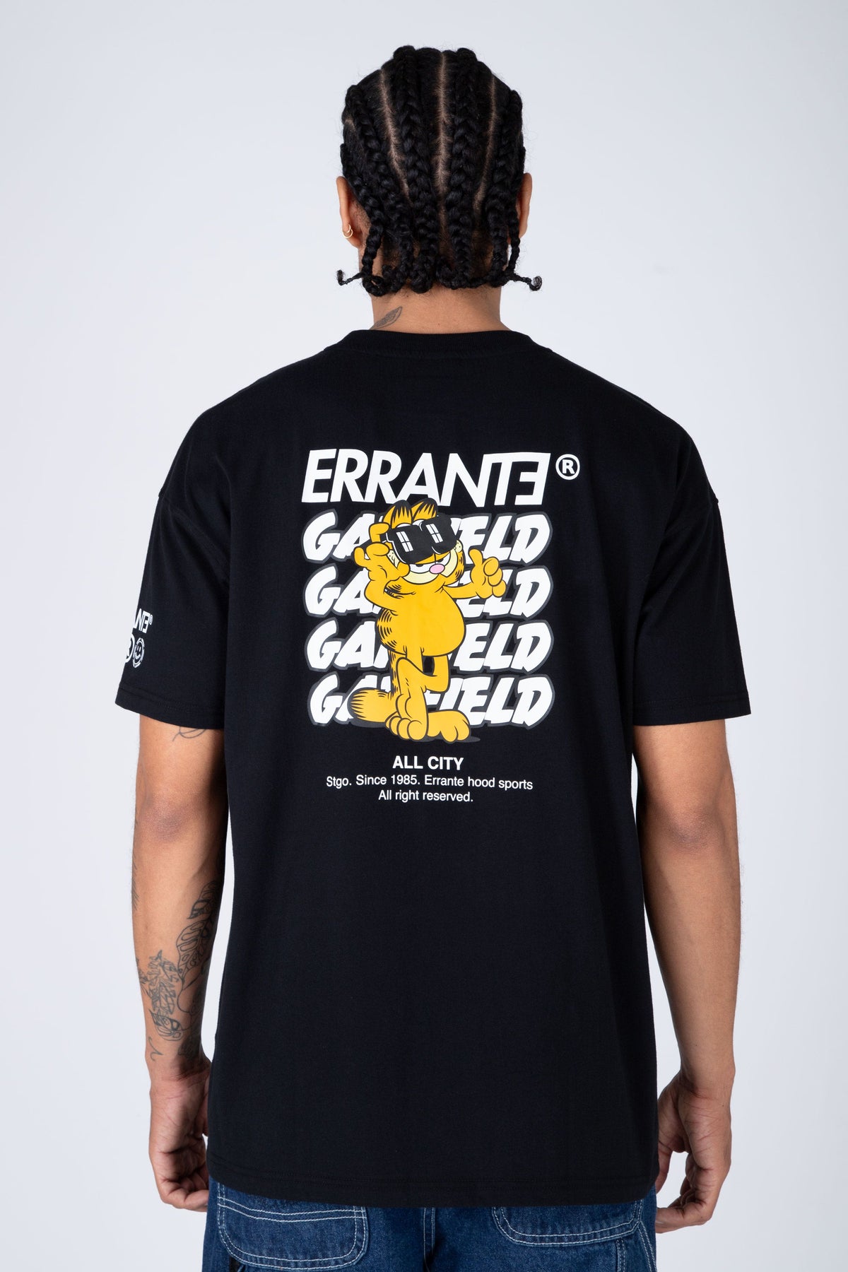 Polera M/C Garfield Cool Cat Negro ERRANTE