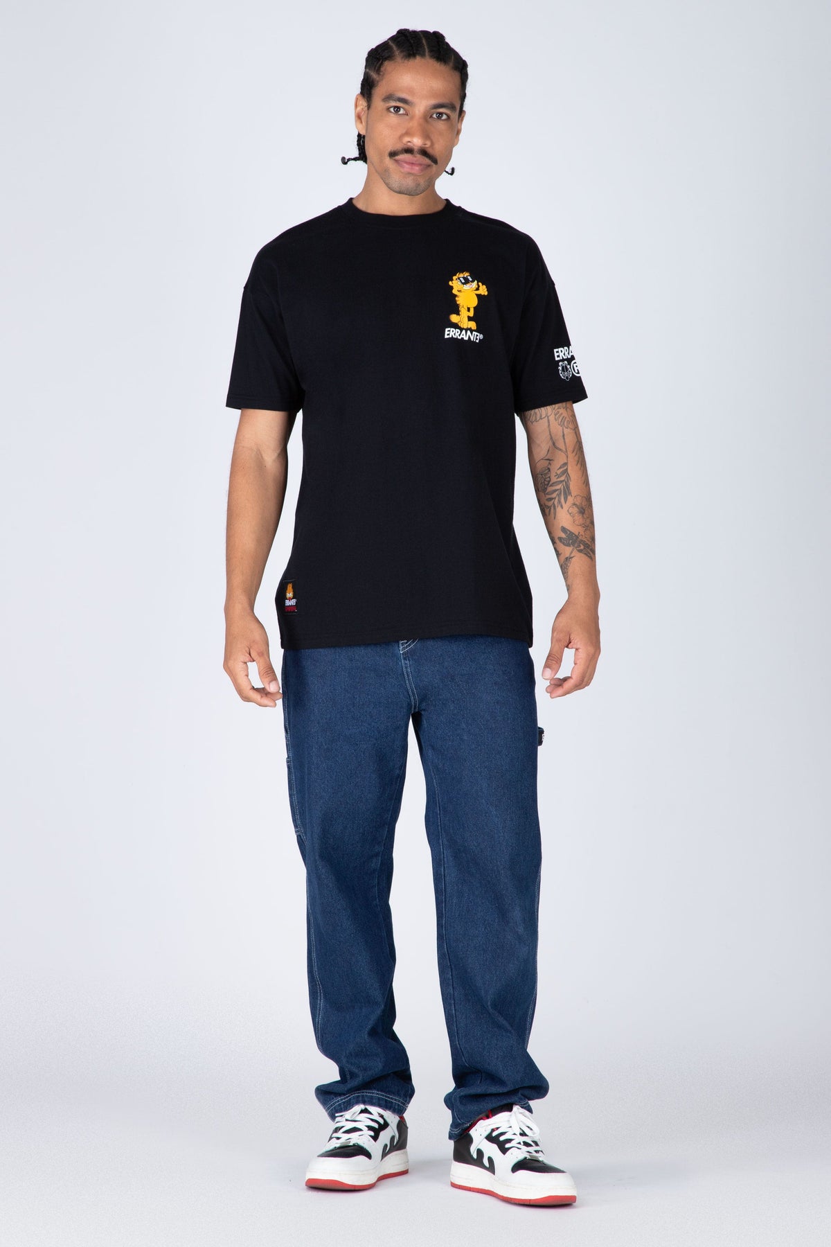 Polera M/C Garfield Cool Cat Negro ERRANTE