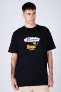Polera M/C Garfield Hate Mondays Negro ERRANTE