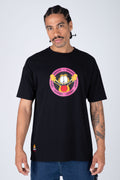 Polera M/C Garfield Sarcastic Negro ERRANTE