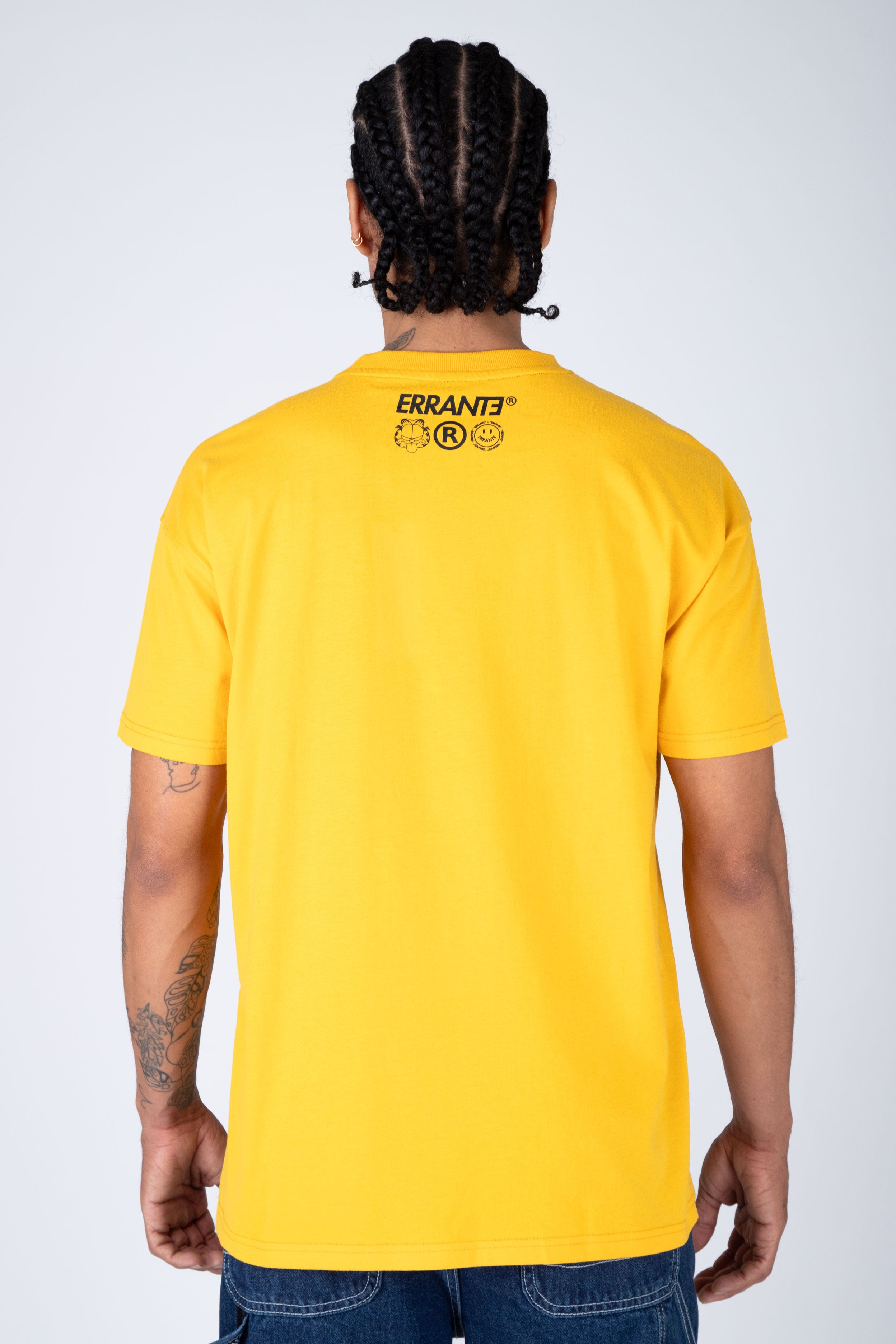 Polera M/C Garfield Street Cat Amarillo ERRANTE