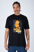 Polera M/C Garfield Street Cat Negro ERRANTE